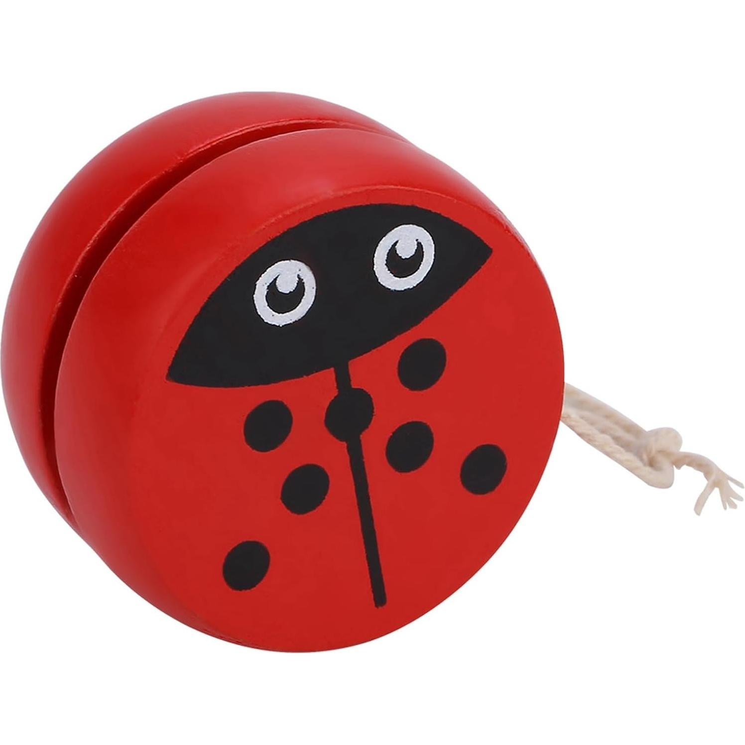 Yoyo de Madera KooingTech para Niños 3-6 Años Mariquita 6x6cm