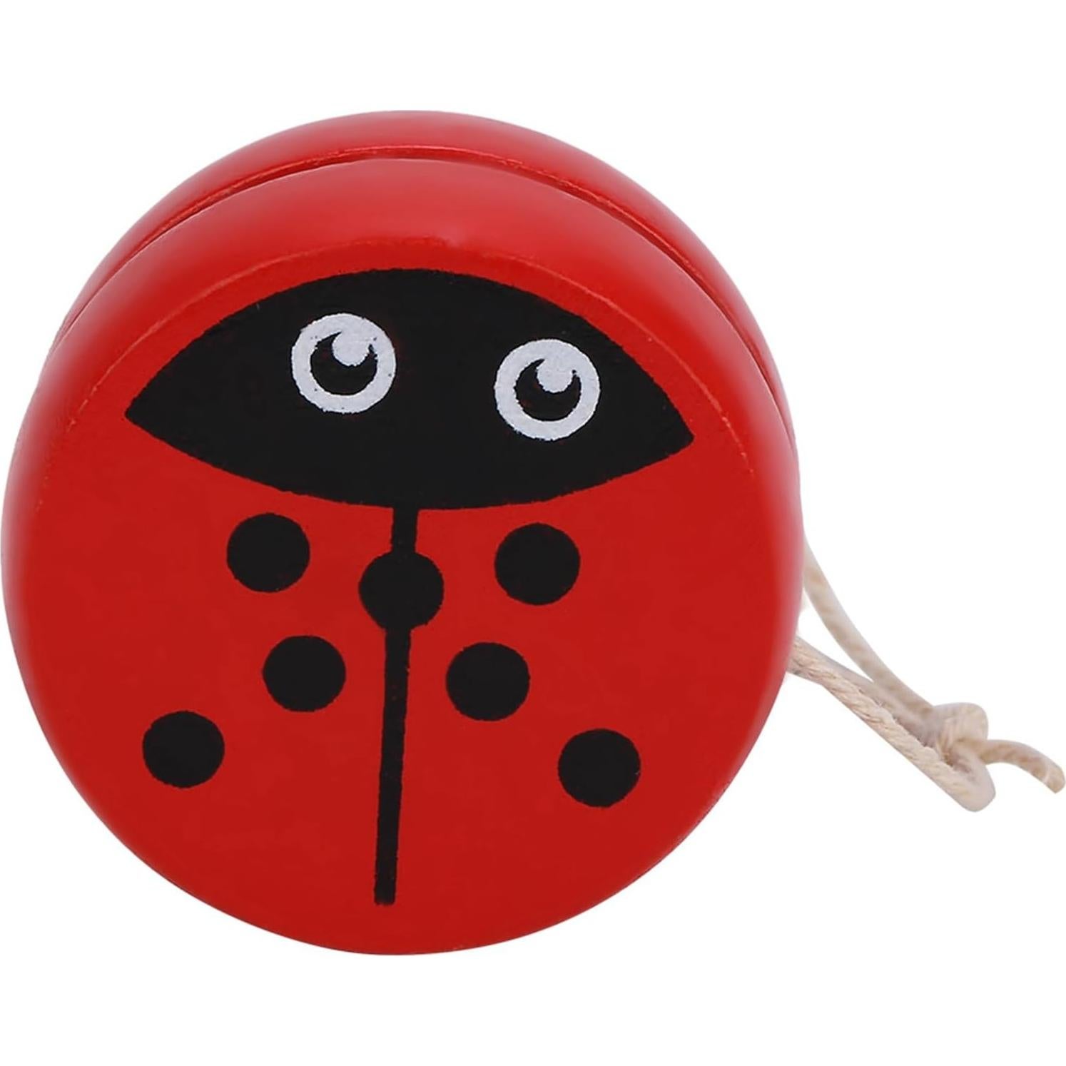 Yoyo de Madera KooingTech para Niños 3-6 Años Mariquita 6x6cm