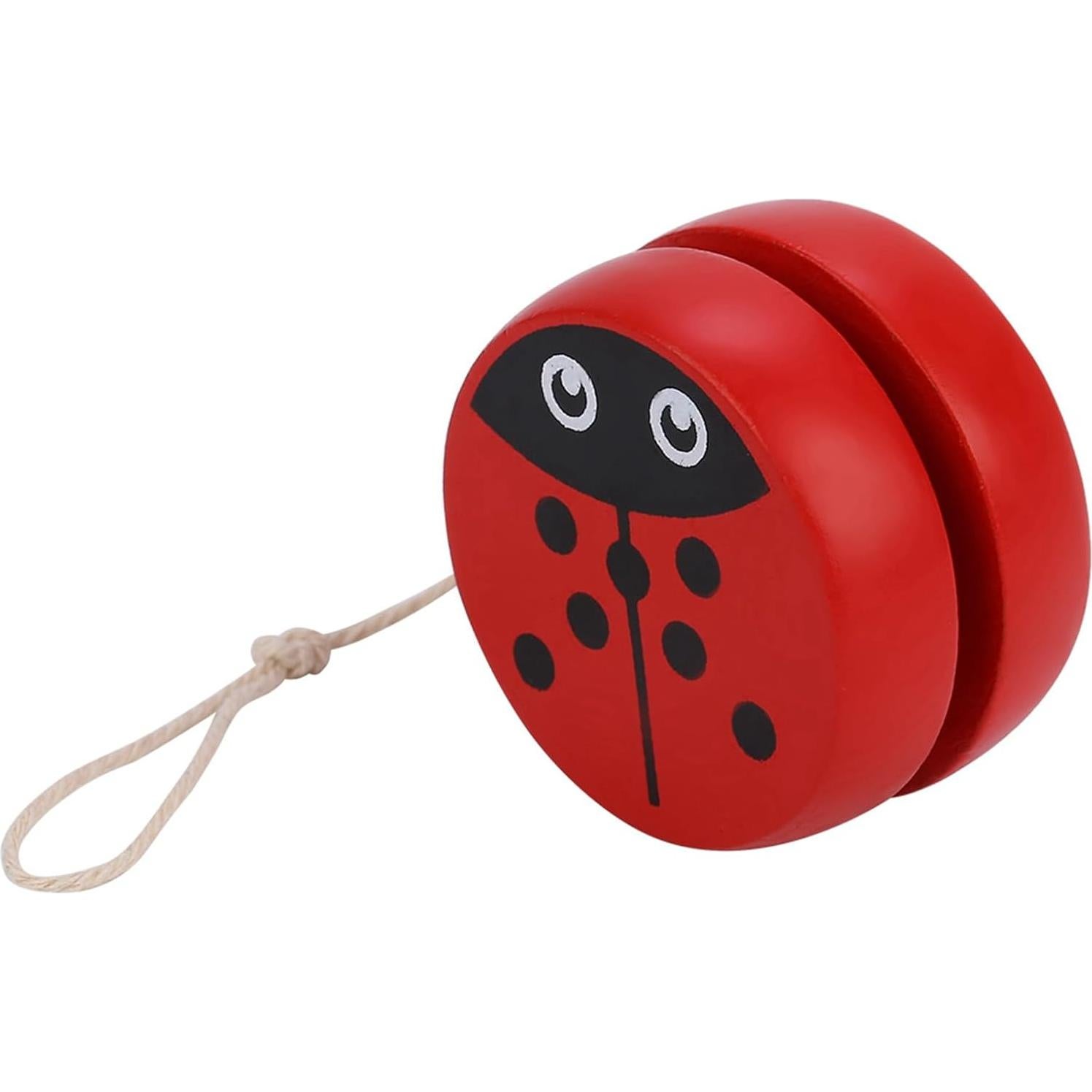 Yoyo de Madera KooingTech para Niños 3-6 Años Mariquita 6x6cm