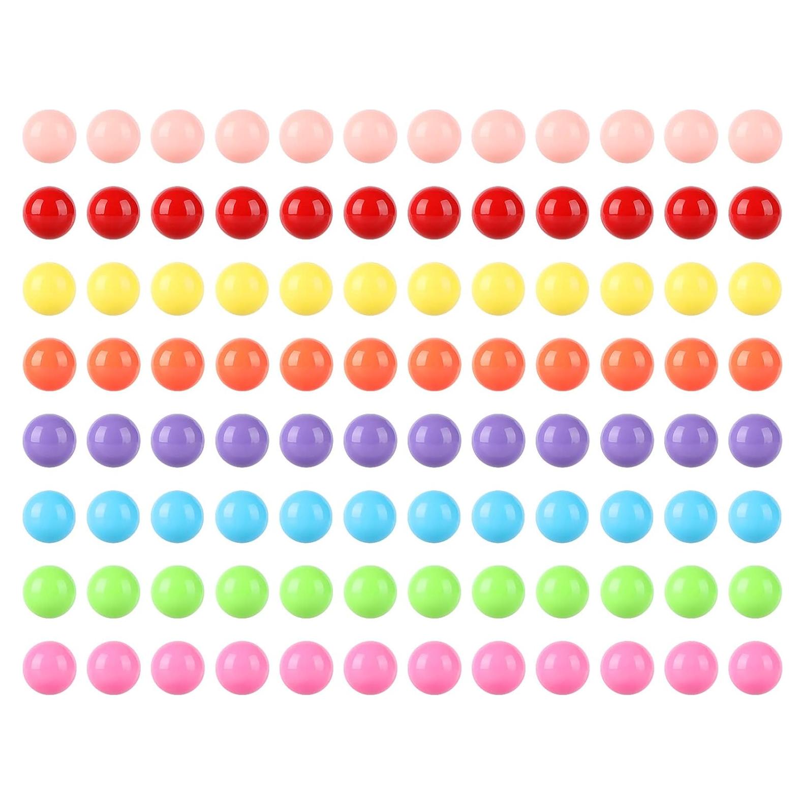 Bolas de Mármol Acrílicas Laviesto 12mm 96 Piezas Multicolores