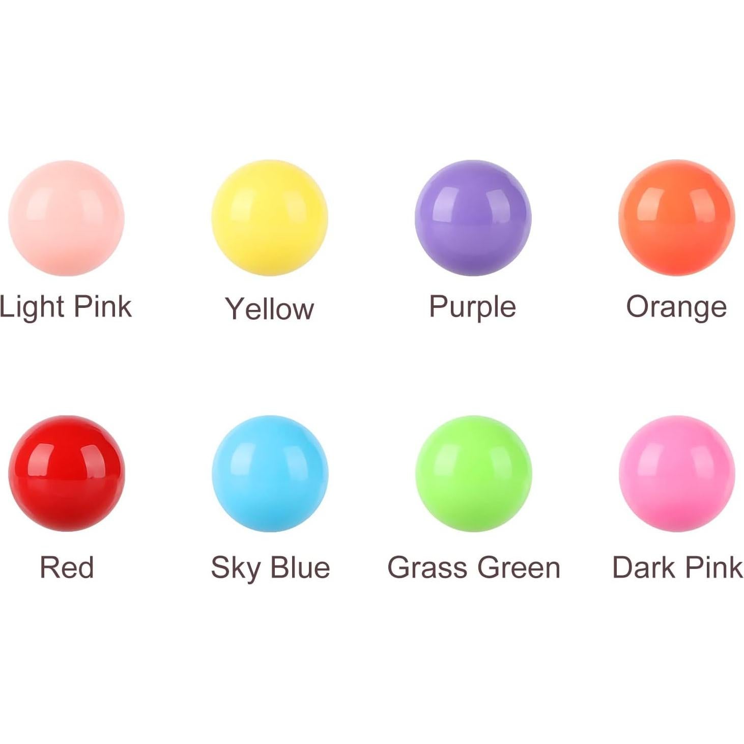 Bolas de Mármol Acrílicas Laviesto 12mm 96 Piezas Multicolores