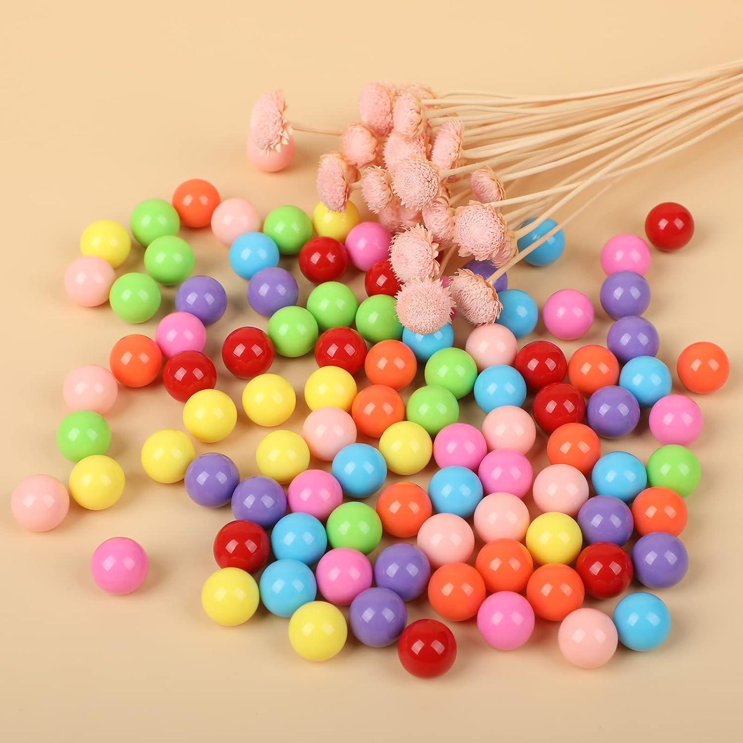 Bolas de Mármol Acrílicas Laviesto 12mm 96 Piezas Multicolores