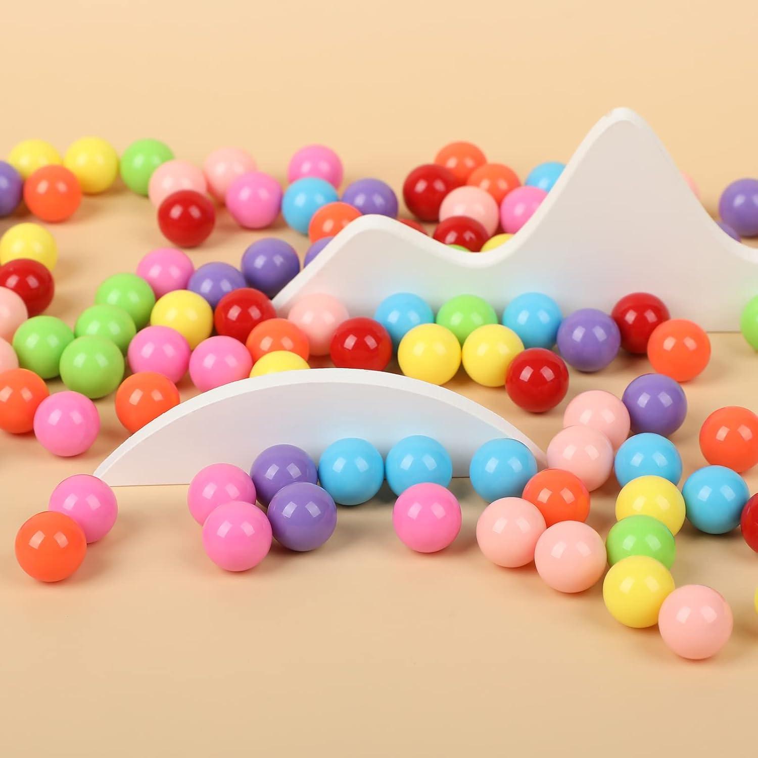 Bolas de Mármol Acrílicas Laviesto 12mm 96 Piezas Multicolores