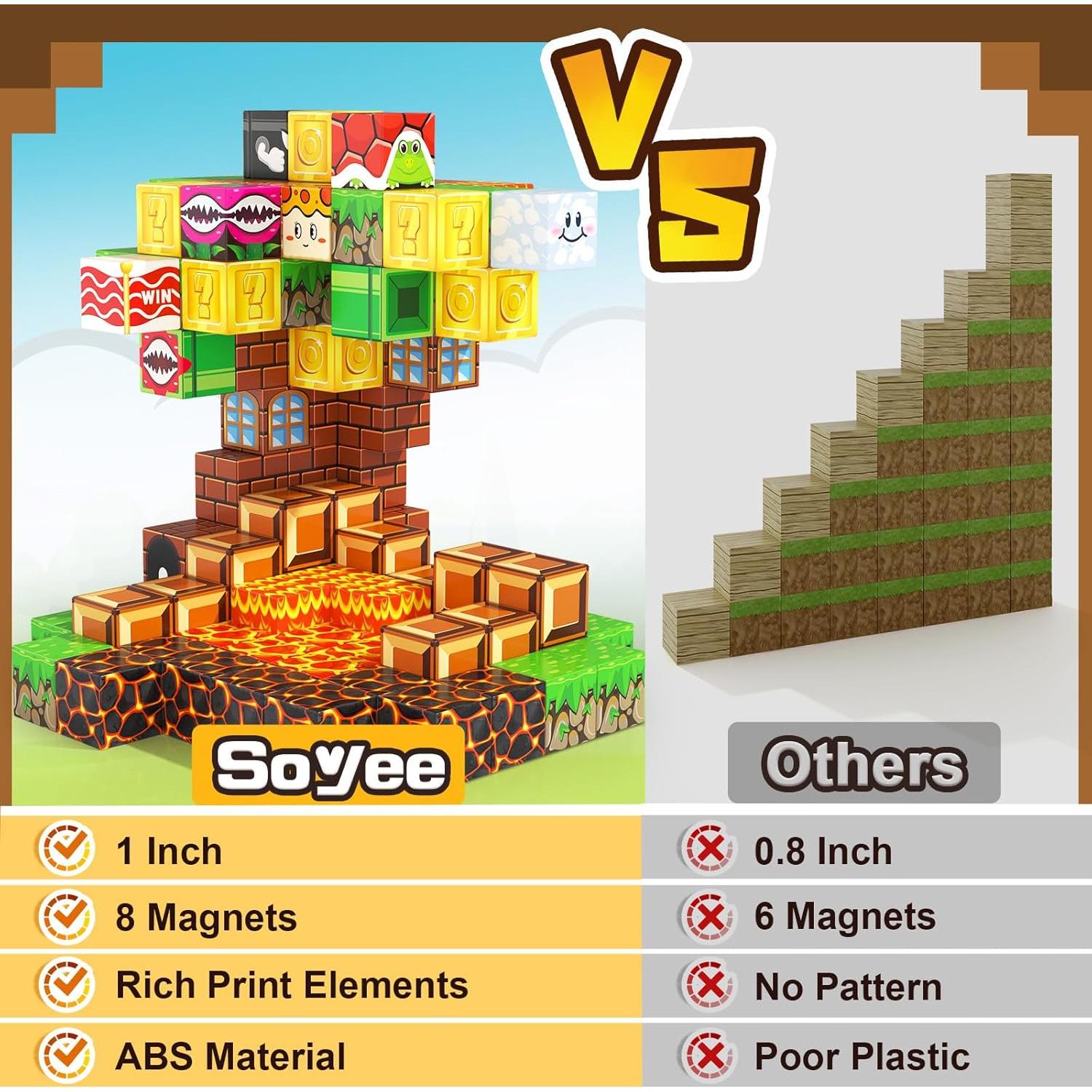 Bloques Magnéticos Soyee SOYEE-C Juguetes de Construcción 27x16cm