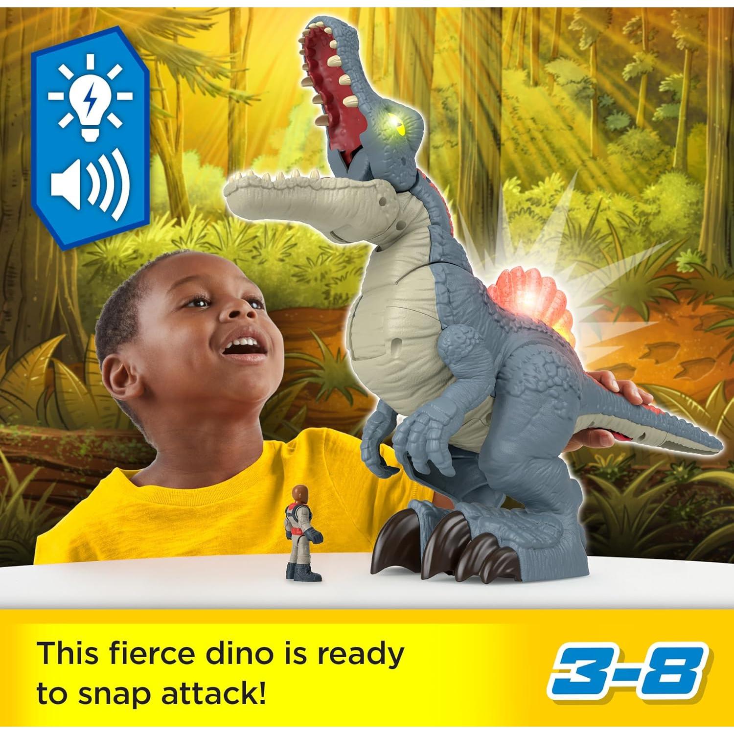 Dinosaurio Spinosaurus Ultra Snap Fisher-Price 19.81 cm