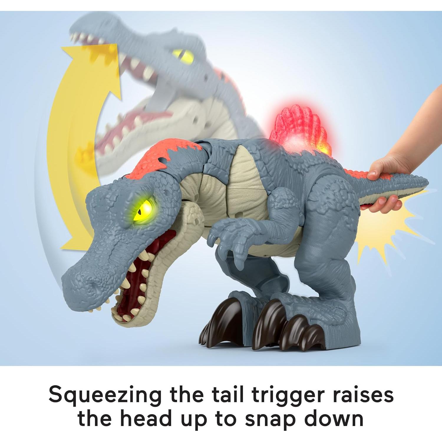 Dinosaurio Spinosaurus Ultra Snap Fisher-Price 19.81 cm