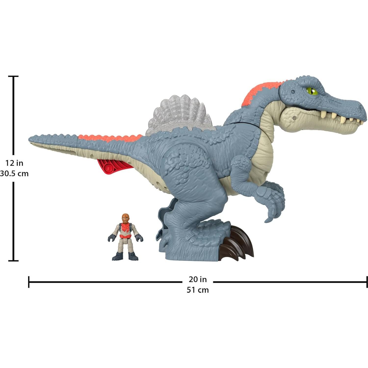 Dinosaurio Spinosaurus Ultra Snap Fisher-Price 19.81 cm