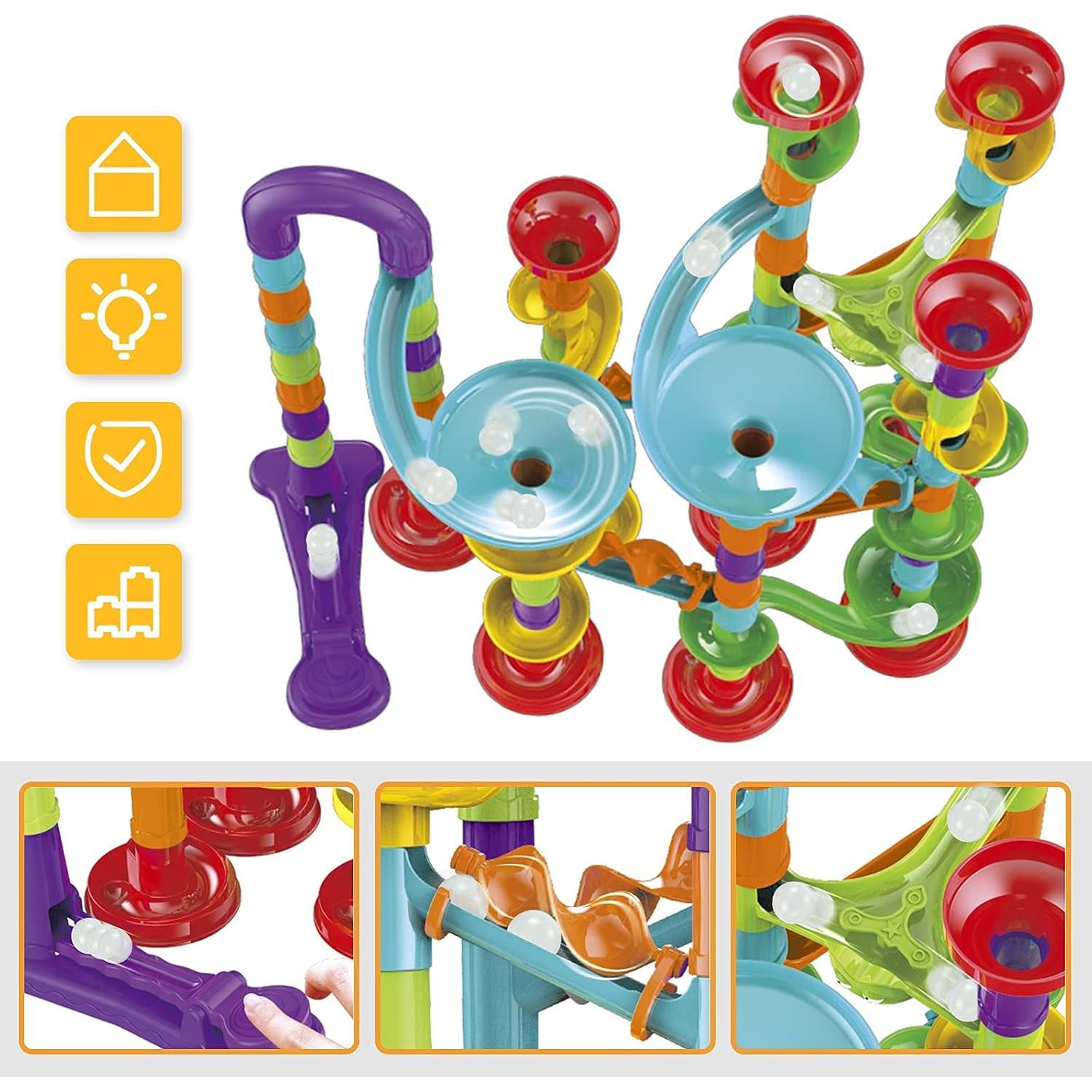 Bloques de Construcción Carrera de Canicas Juguete STEM 30 Canicas