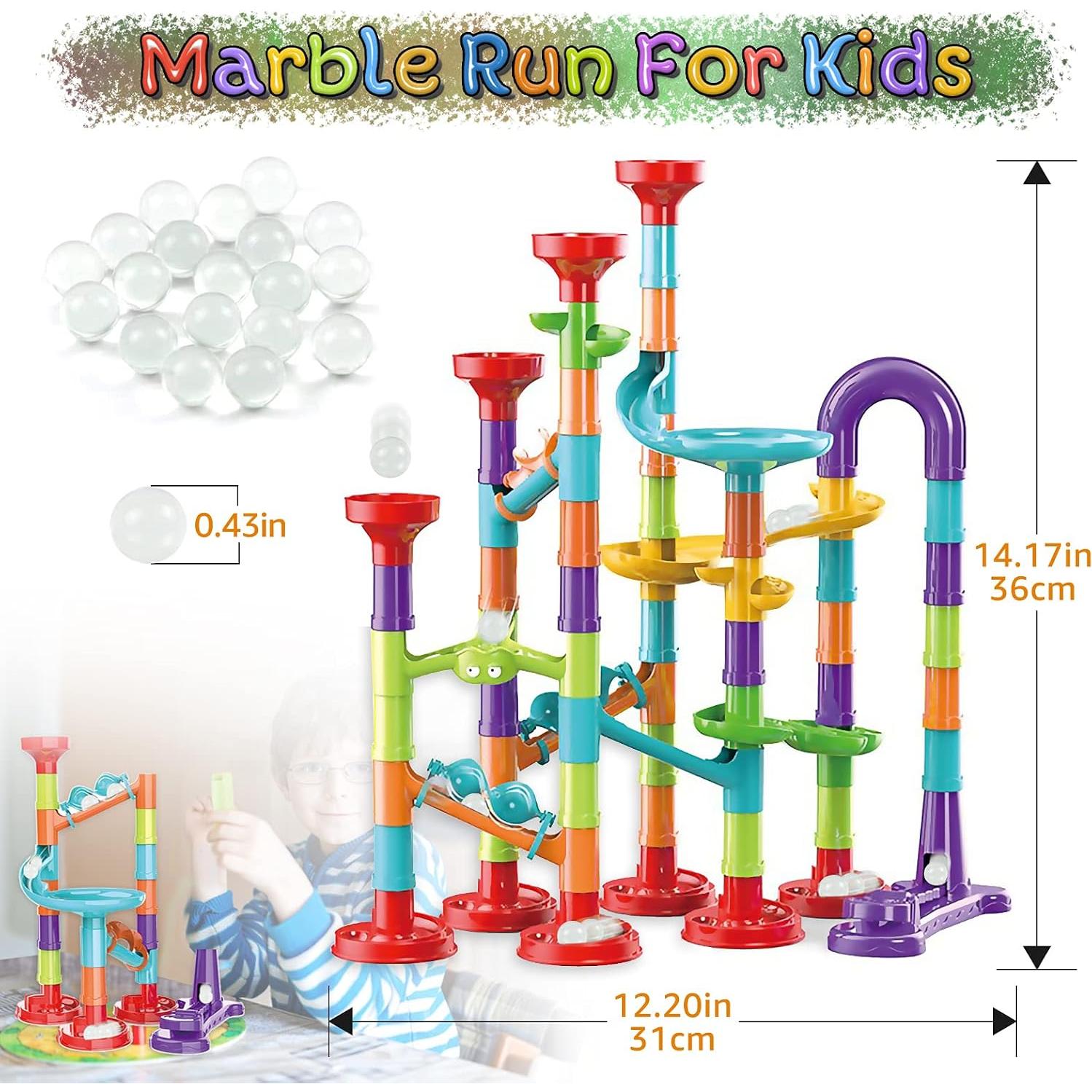 Bloques de Construcción Carrera de Canicas Juguete STEM 30 Canicas
