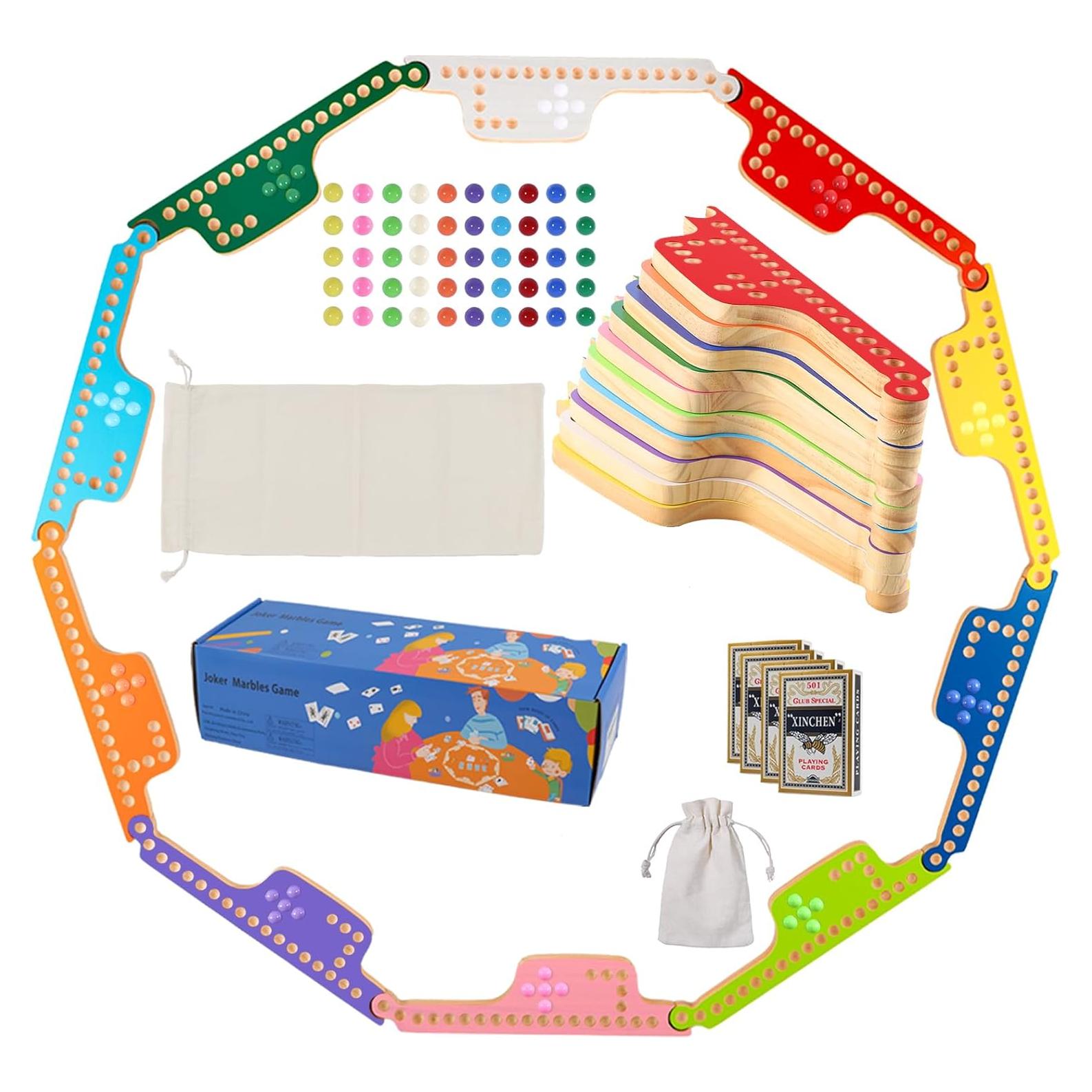 Juego de Mesa Colorido Medikaison con 10 Tableros y Canicas