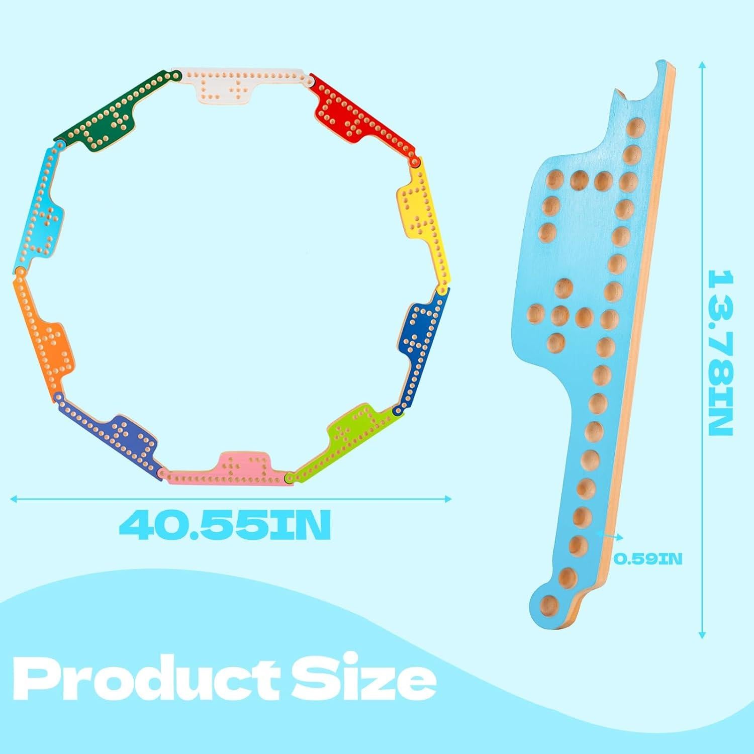 Juego de Mesa Colorido Medikaison con 10 Tableros y Canicas