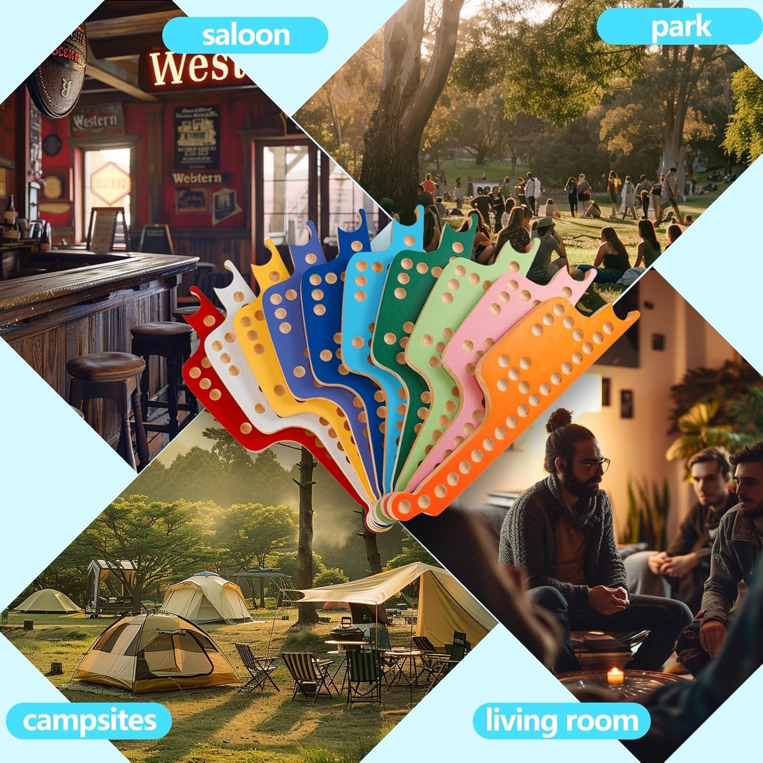 Juego de Mesa Colorido Medikaison con 10 Tableros y Canicas