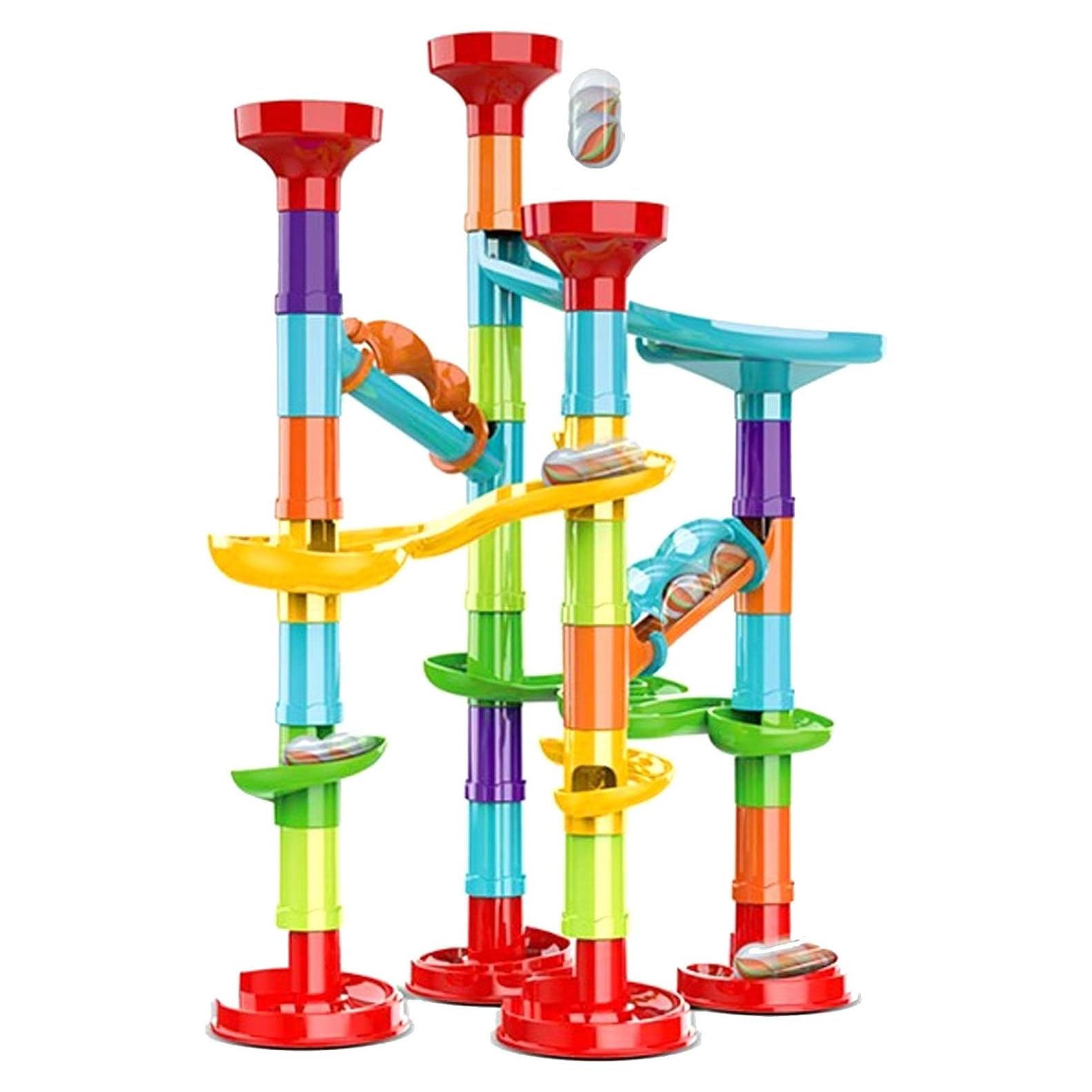 Juego de Carreras de Canicas Jutoe 50 Piezas 15 Canicas Vidrio