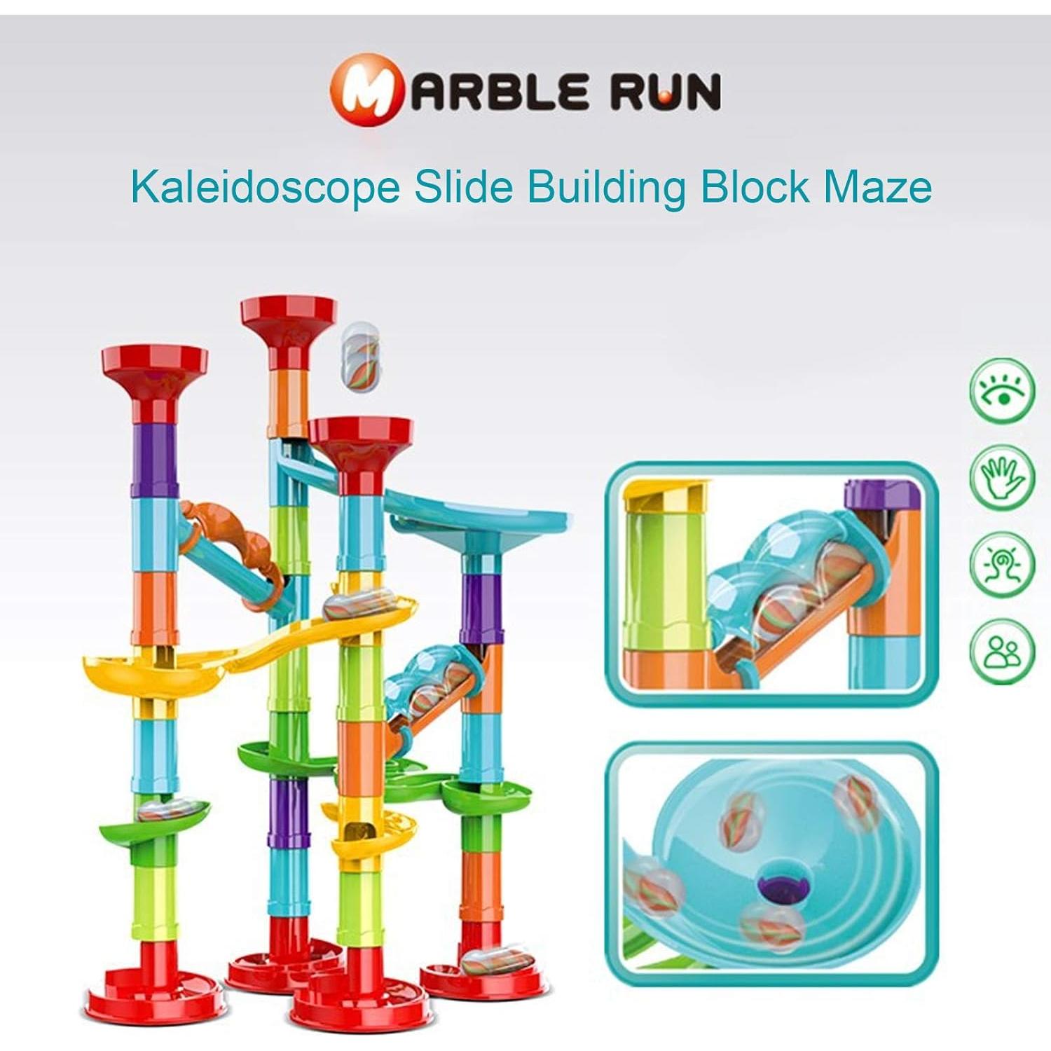 Juego de Carreras de Canicas Jutoe 50 Piezas 15 Canicas Vidrio