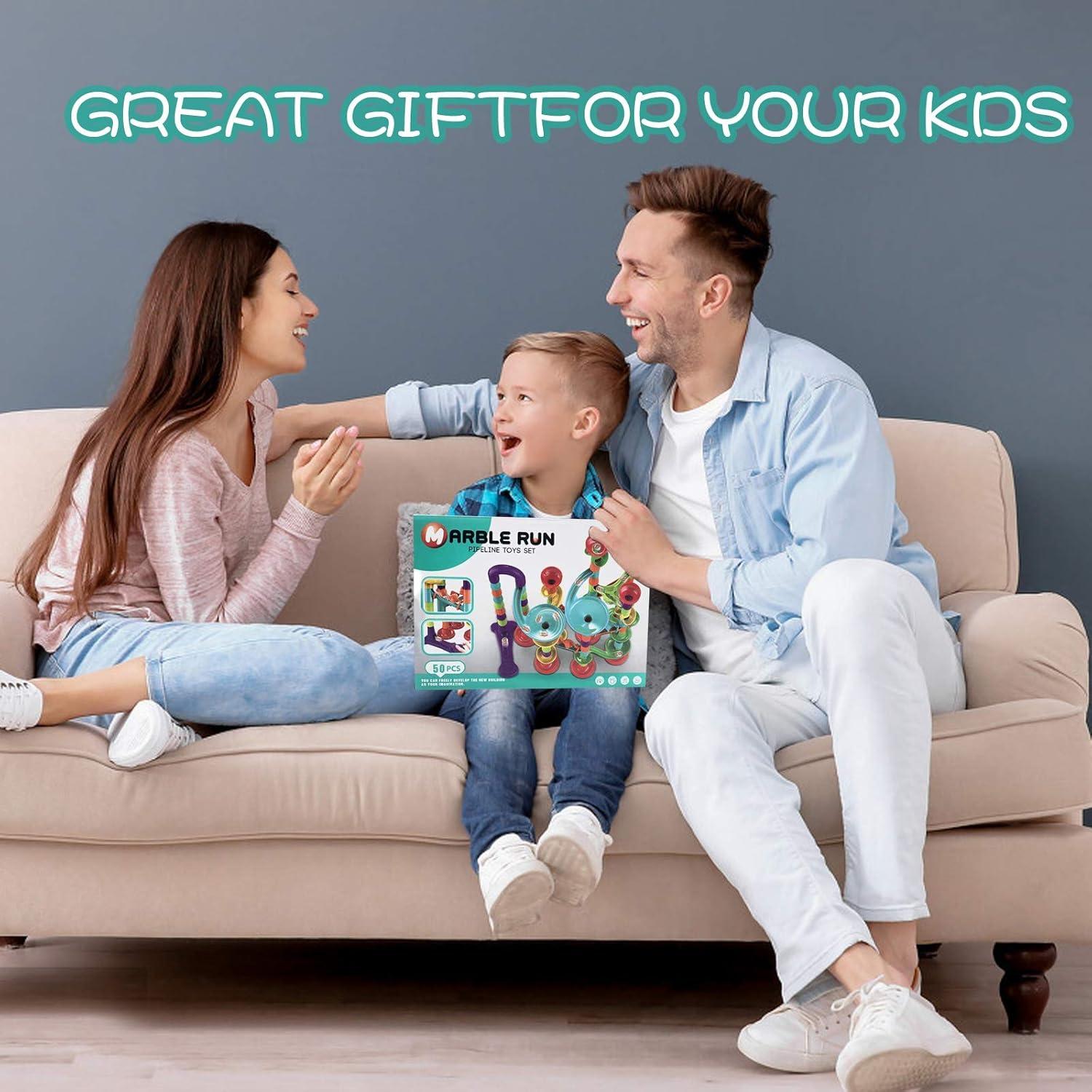 Juego de Carreras de Canicas Jutoe 50 Piezas 15 Canicas Vidrio