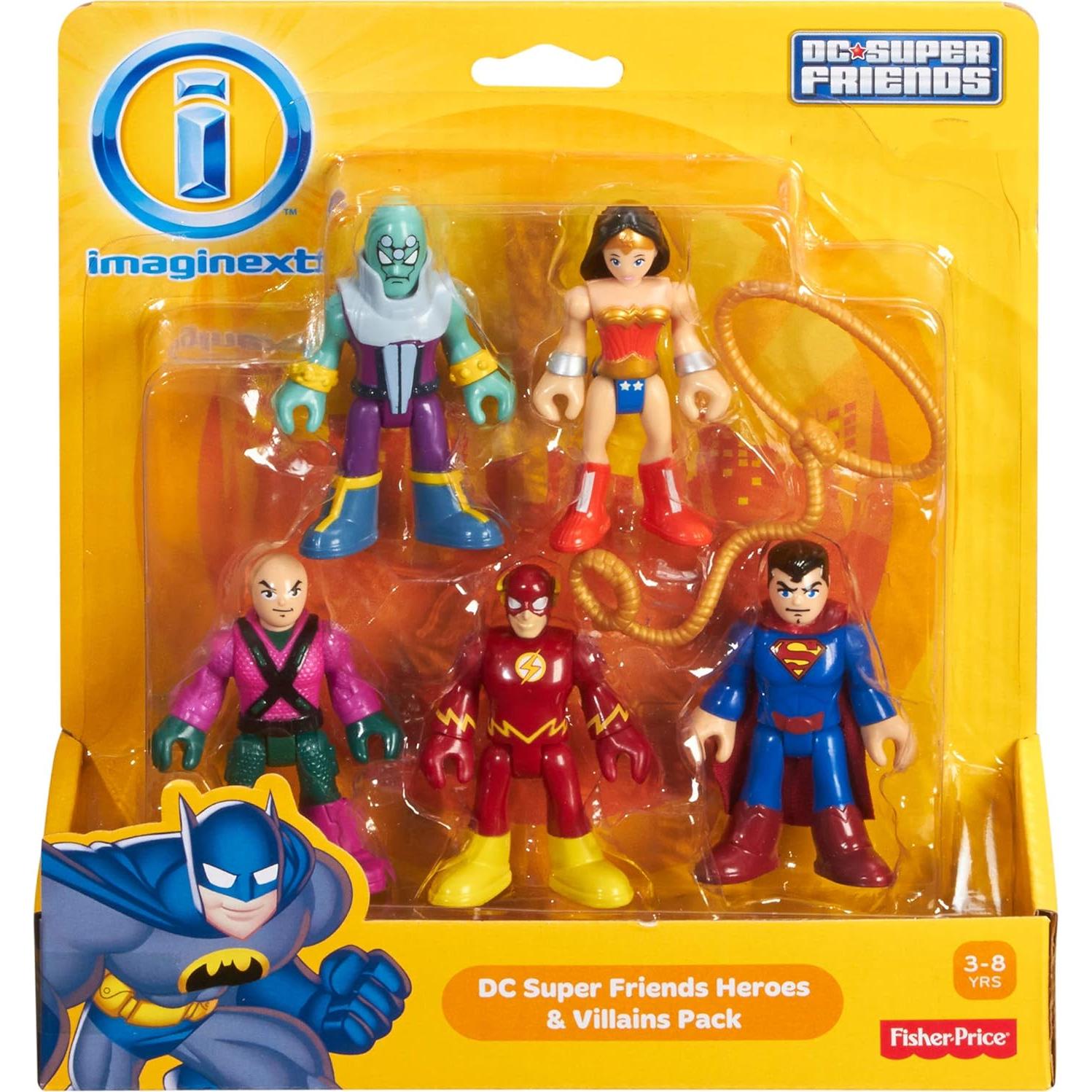 Fisher-Price DC Super Amigos Pack Héroes y Villanos