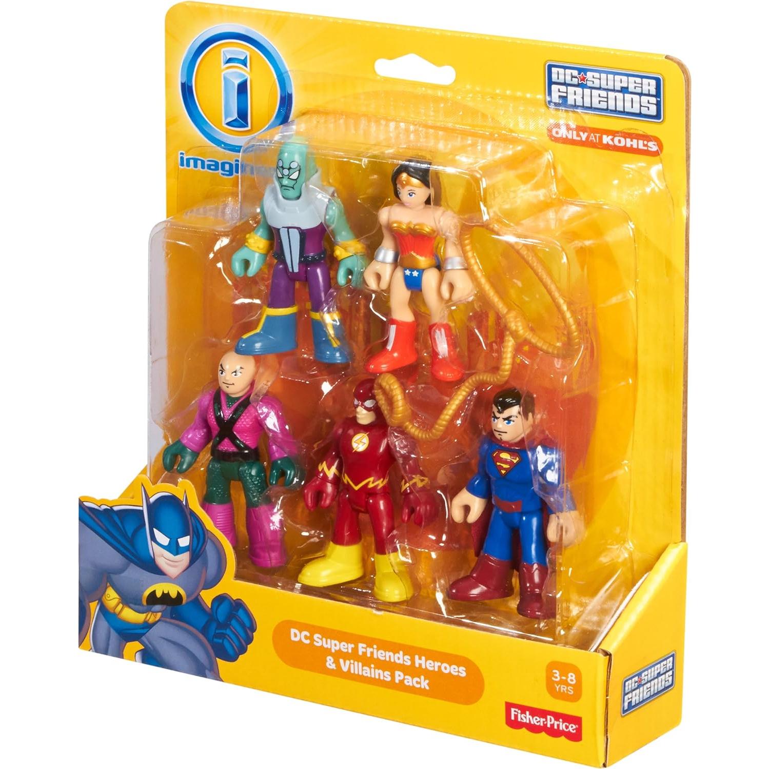 Fisher-Price DC Super Amigos Pack Héroes y Villanos