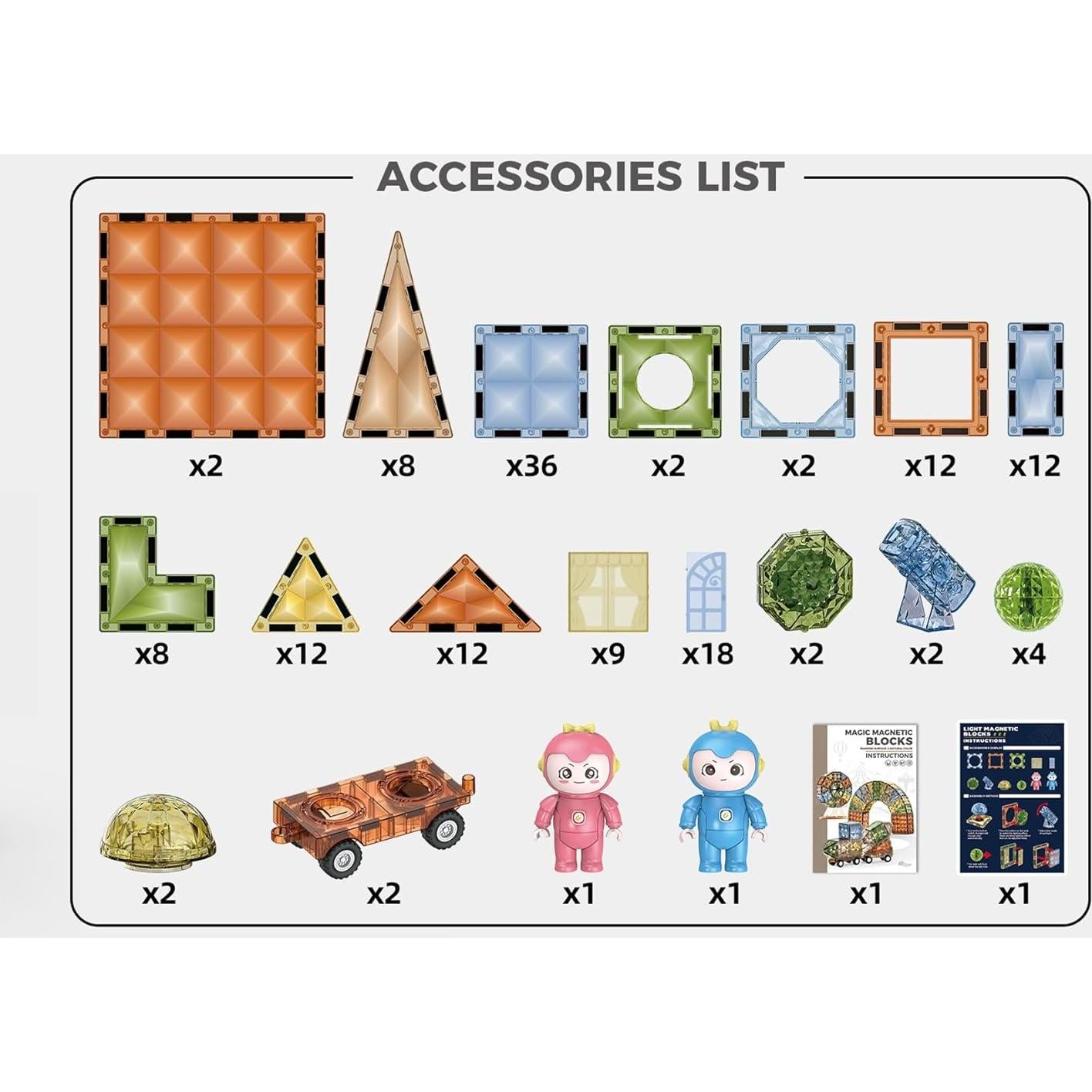 Juego de Construcción Magnético Deluxe Unique Kids 147 PZS