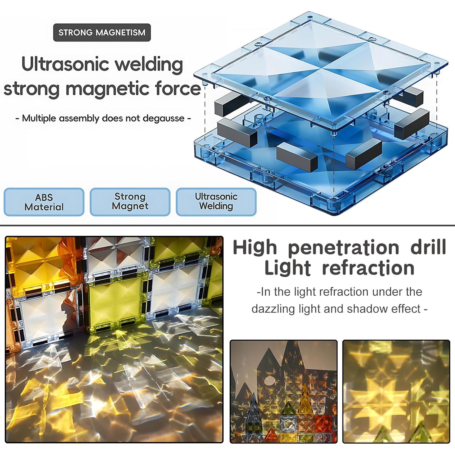 Juego de Construcción Magnético Deluxe Unique Kids 147 PZS