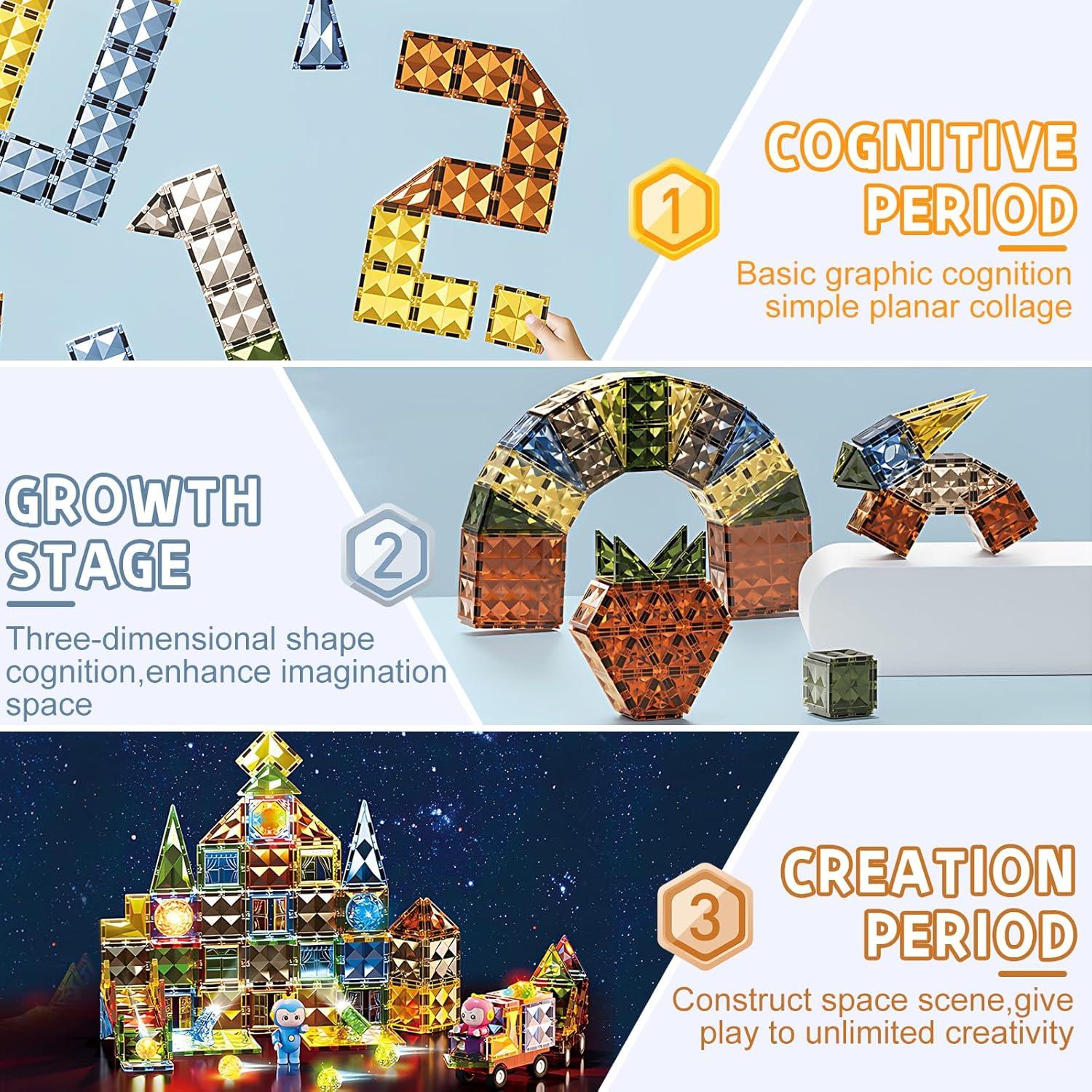 Juego de Construcción Magnético Deluxe Unique Kids 147 PZS