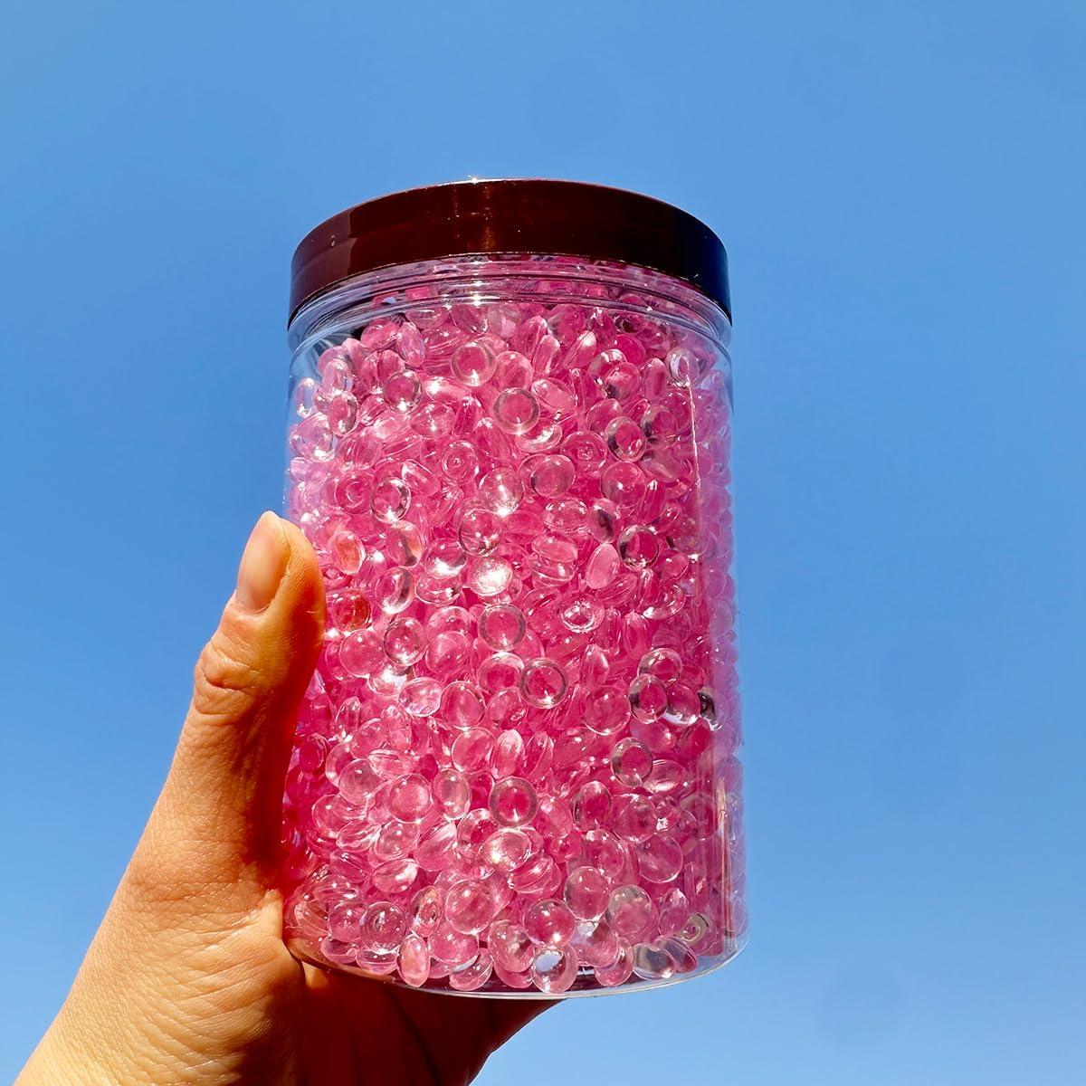 3500 Perlas Planas de Acrílico Rosa Claro para Decoración