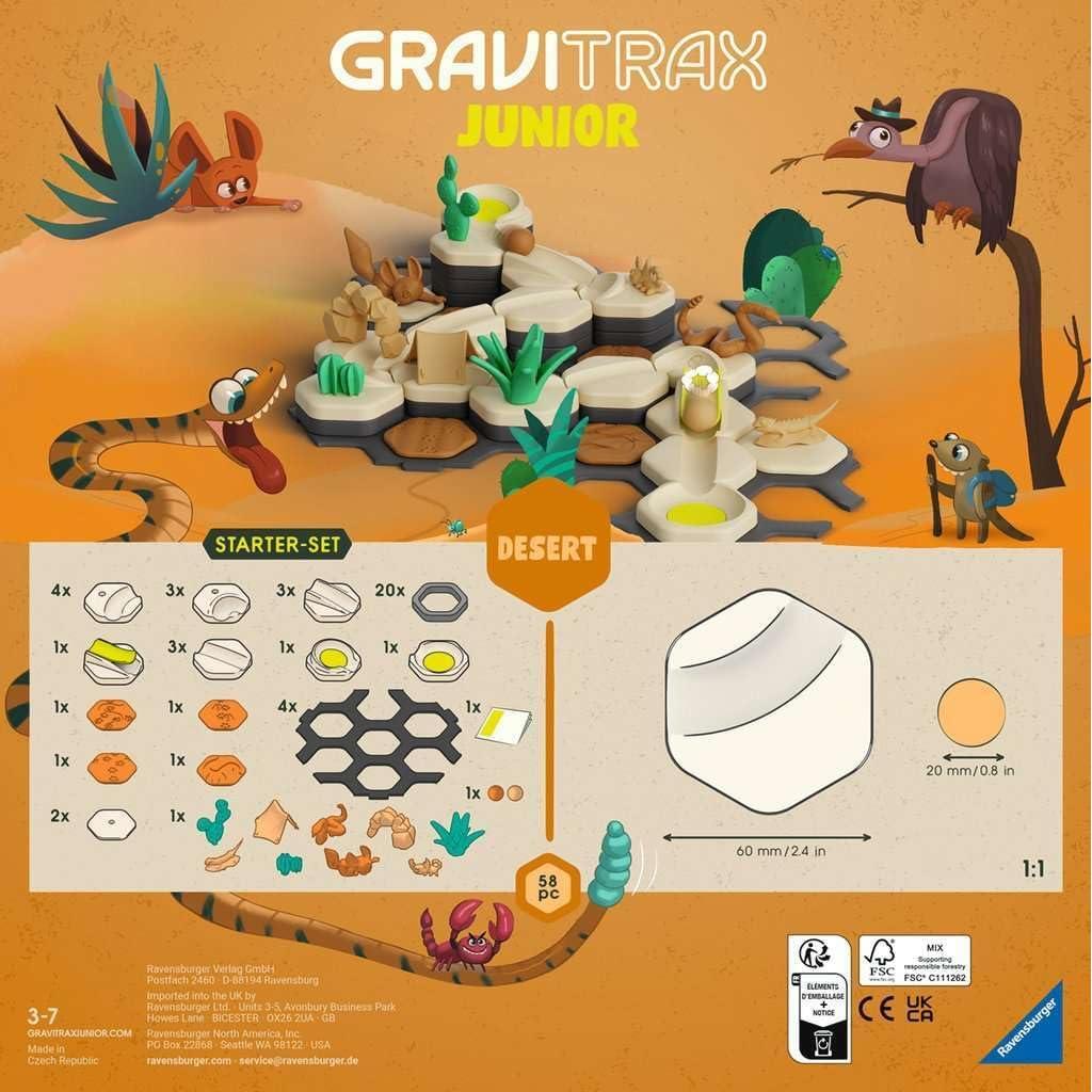 Set de Inicio GraviTrax Junior Mi Desierto Ravensburger 58 Piezas
