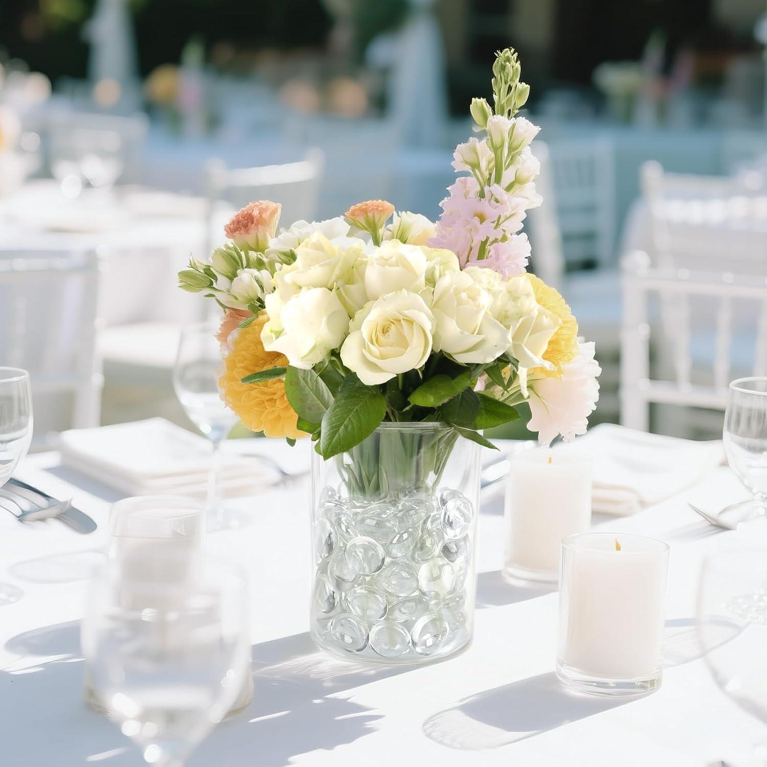 Canicas de Vidrio Planas Suream 0.45 kg Transparentes para Decoración