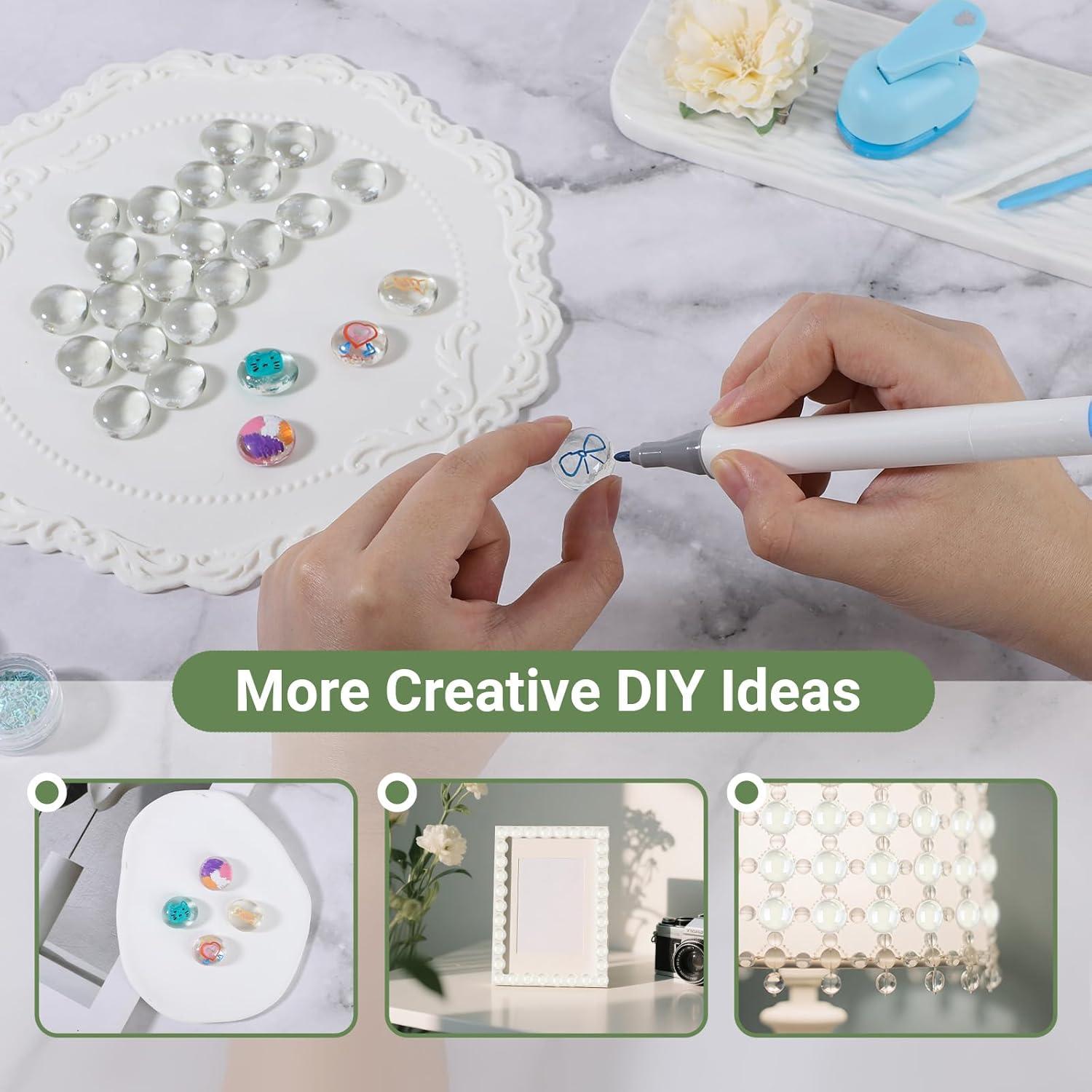 Canicas de Vidrio Planas Suream 0.45 kg Transparentes para Decoración