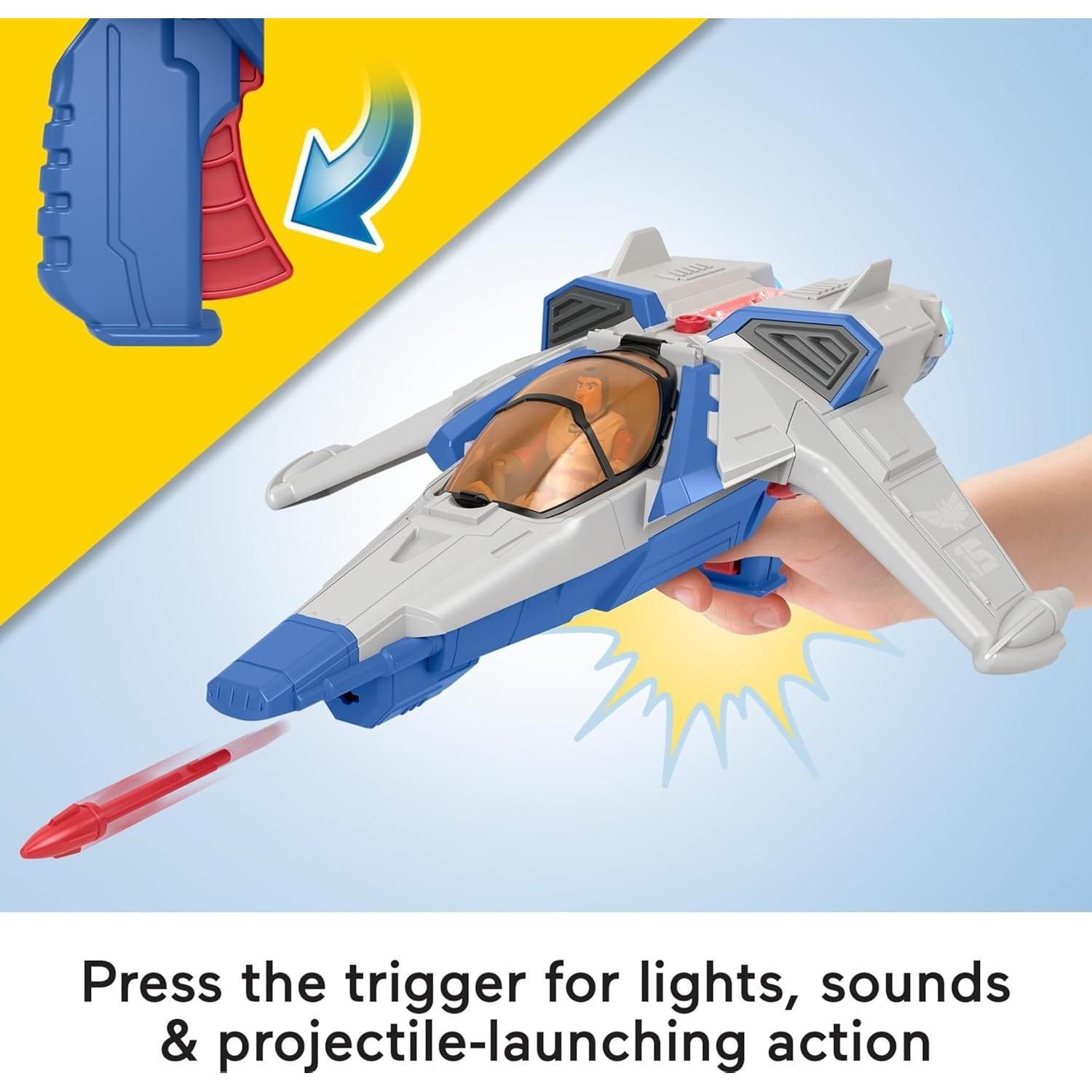 Nave Espacial Imaginext Fisher-Price Buzz Lightyear 38 cm