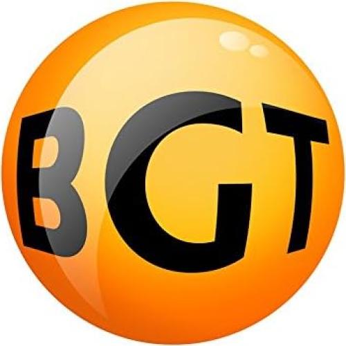 Juego de 2 canicas de vidrio BGT con burbujas 35 mm