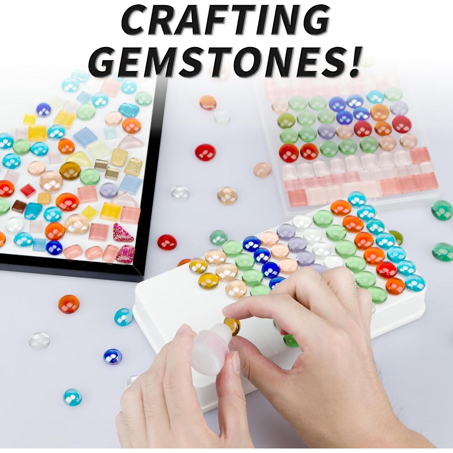 Perlas de Vidrio Foncomy 0.45 kg Verde-Azul para Decoración