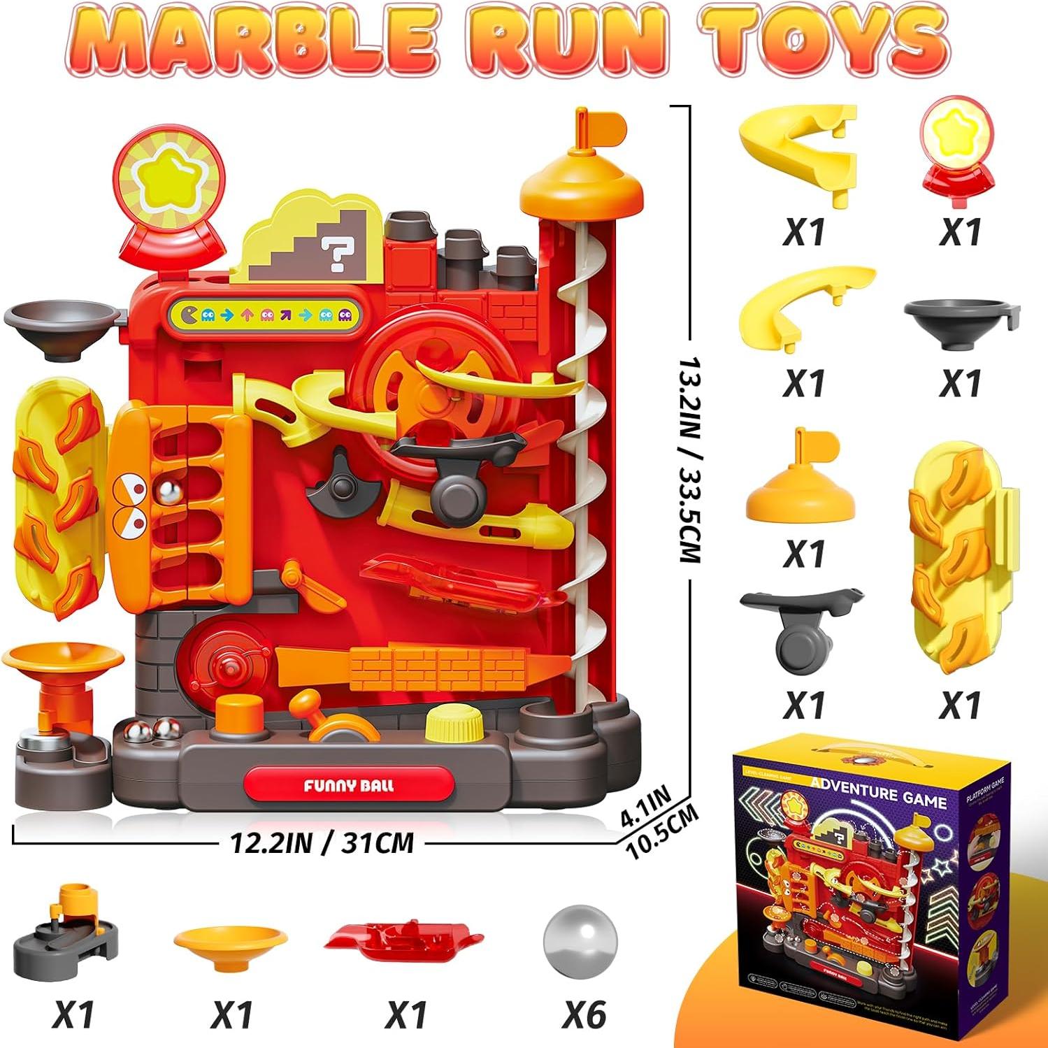 Laberinto de Mármol Pamexin 3 Palancas 7 Niveles 6 Bolas