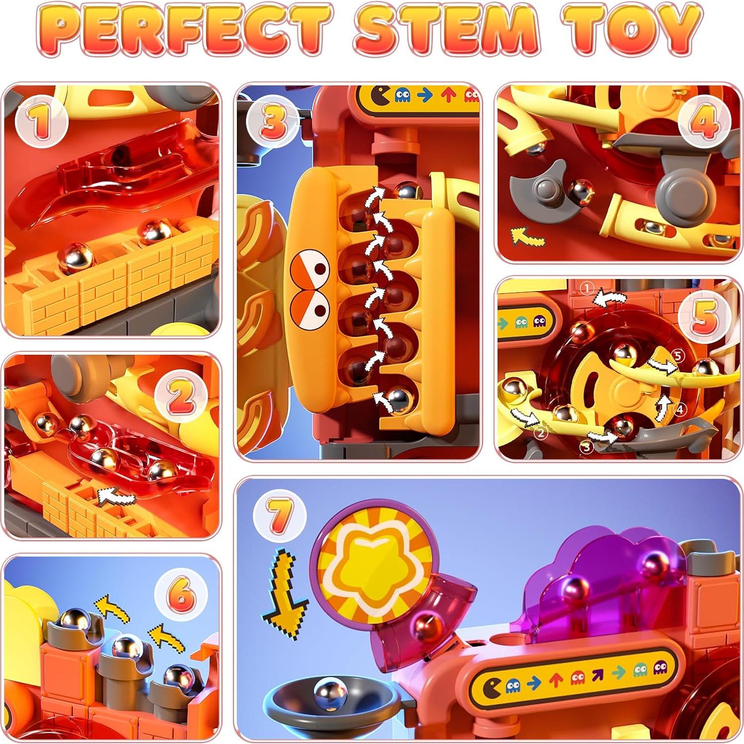 Laberinto de Mármol Pamexin 3 Palancas 7 Niveles 6 Bolas