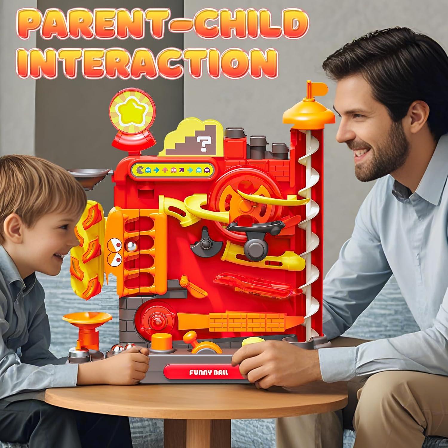 Laberinto de Mármol Pamexin 3 Palancas 7 Niveles 6 Bolas