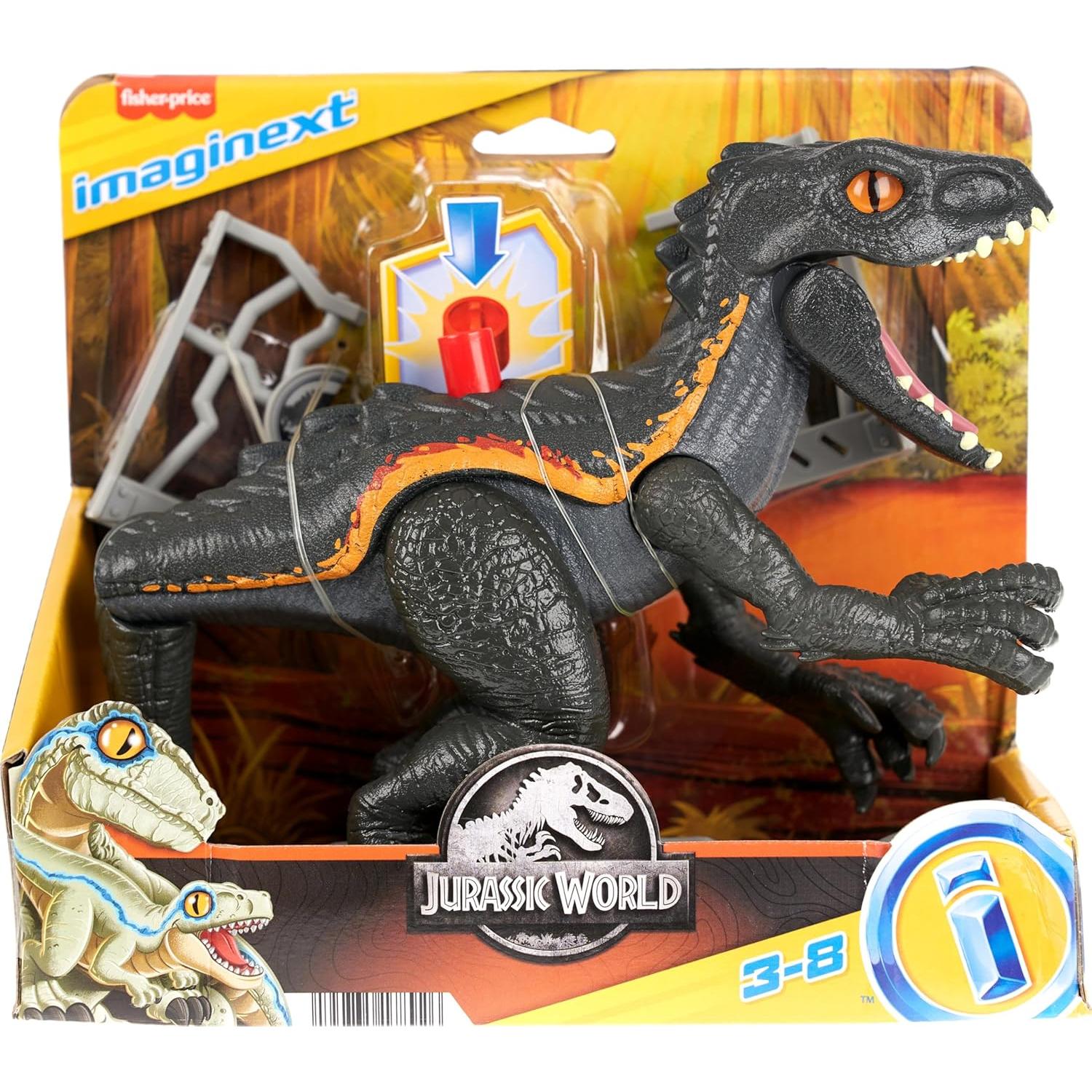 Juguete Dinosaurio Indoraptor Fisher-Price Imaginext 10cm