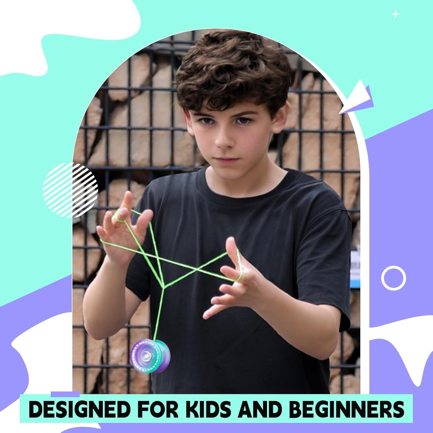 Yoyo Responsivo K1 SHUNGRU Verde Púrpura para Principiantes