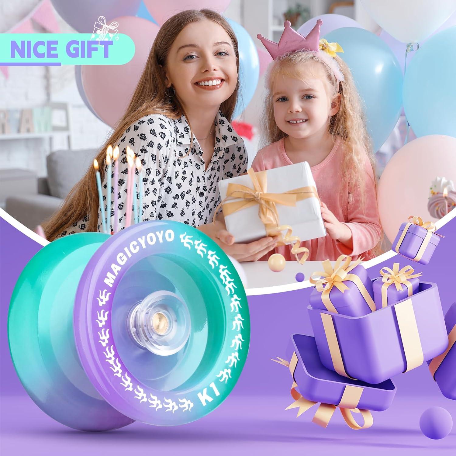 Yoyo Responsivo K1 SHUNGRU Verde Púrpura para Principiantes