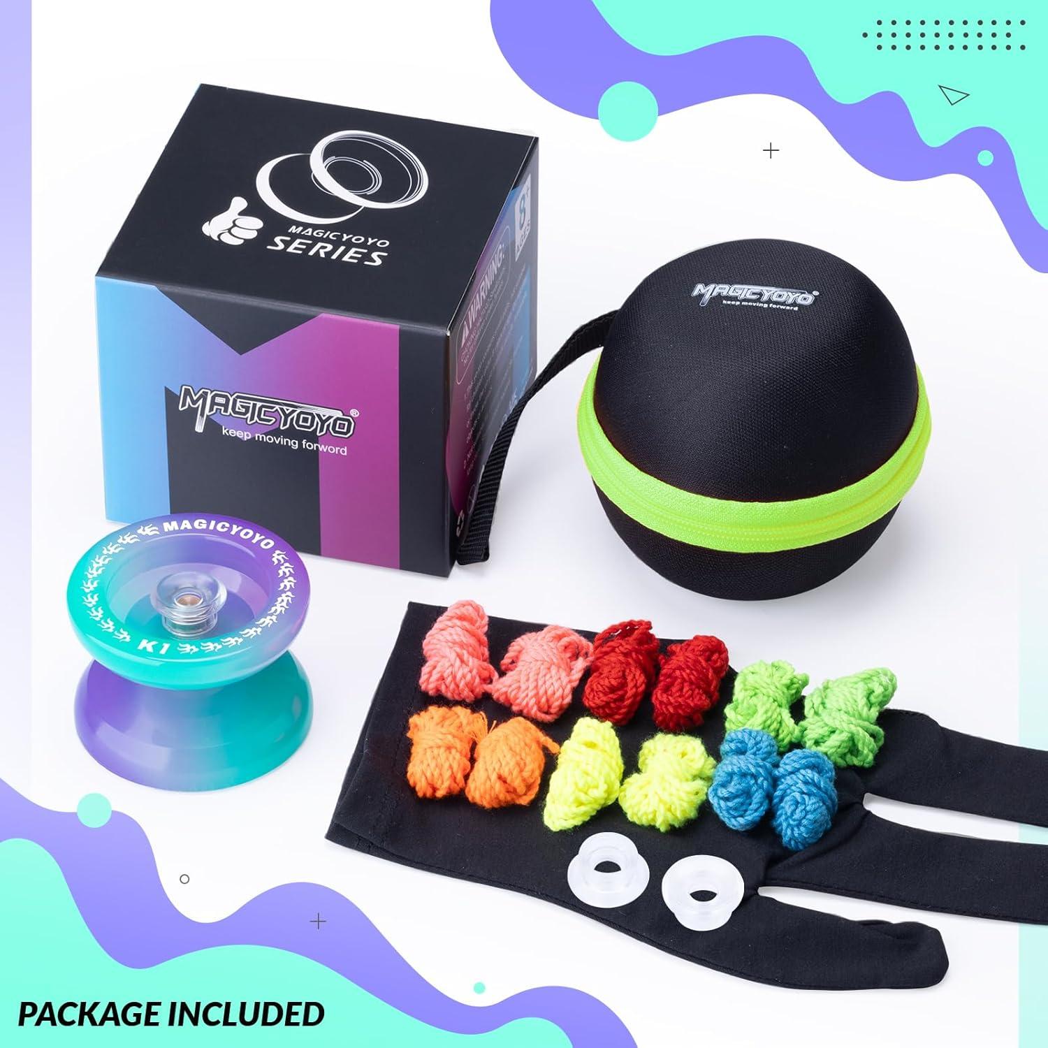 Yoyo Responsivo K1 SHUNGRU Verde Púrpura para Principiantes