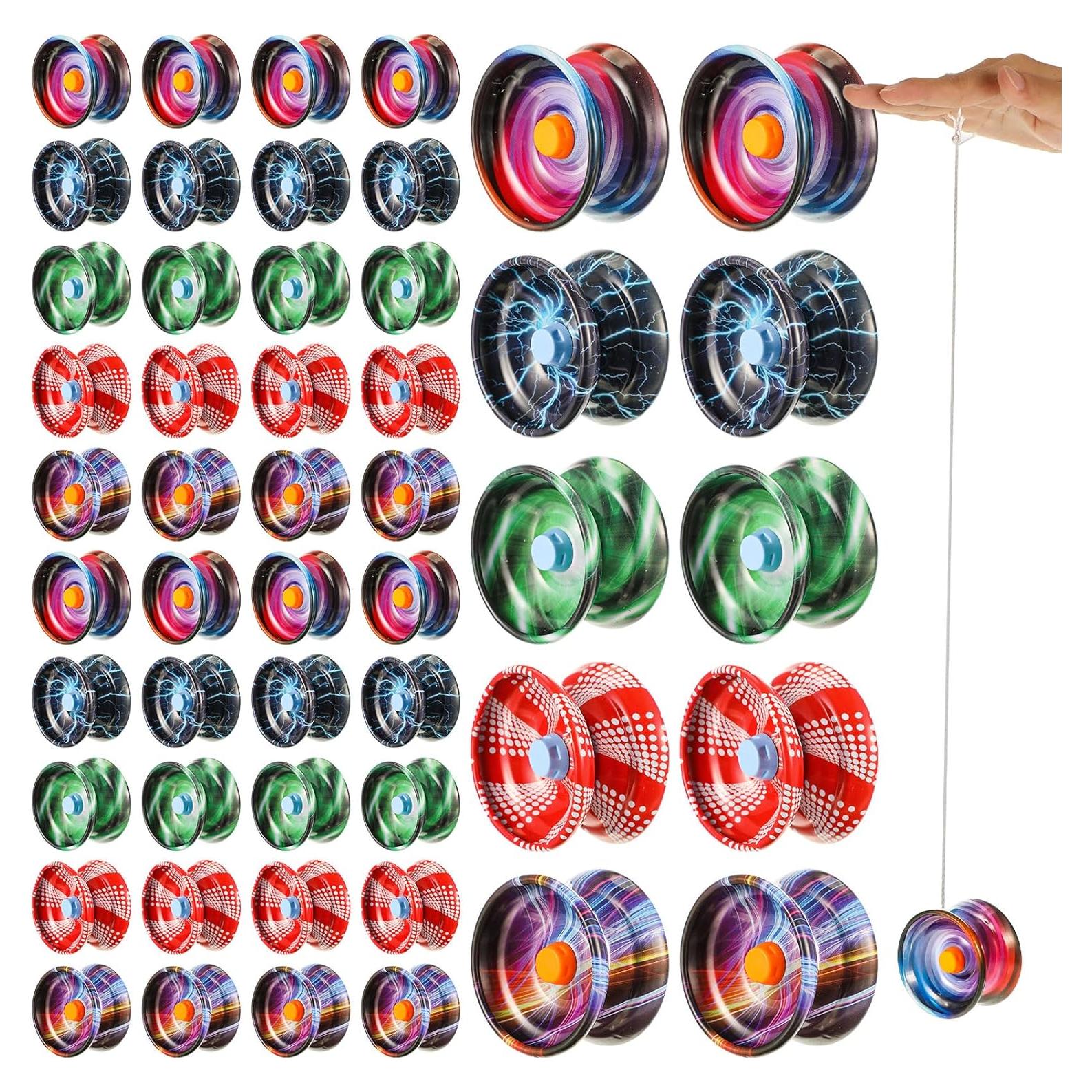 Yoyo Responsivo de Metal Lenwen - 50 Piezas para Principiantes