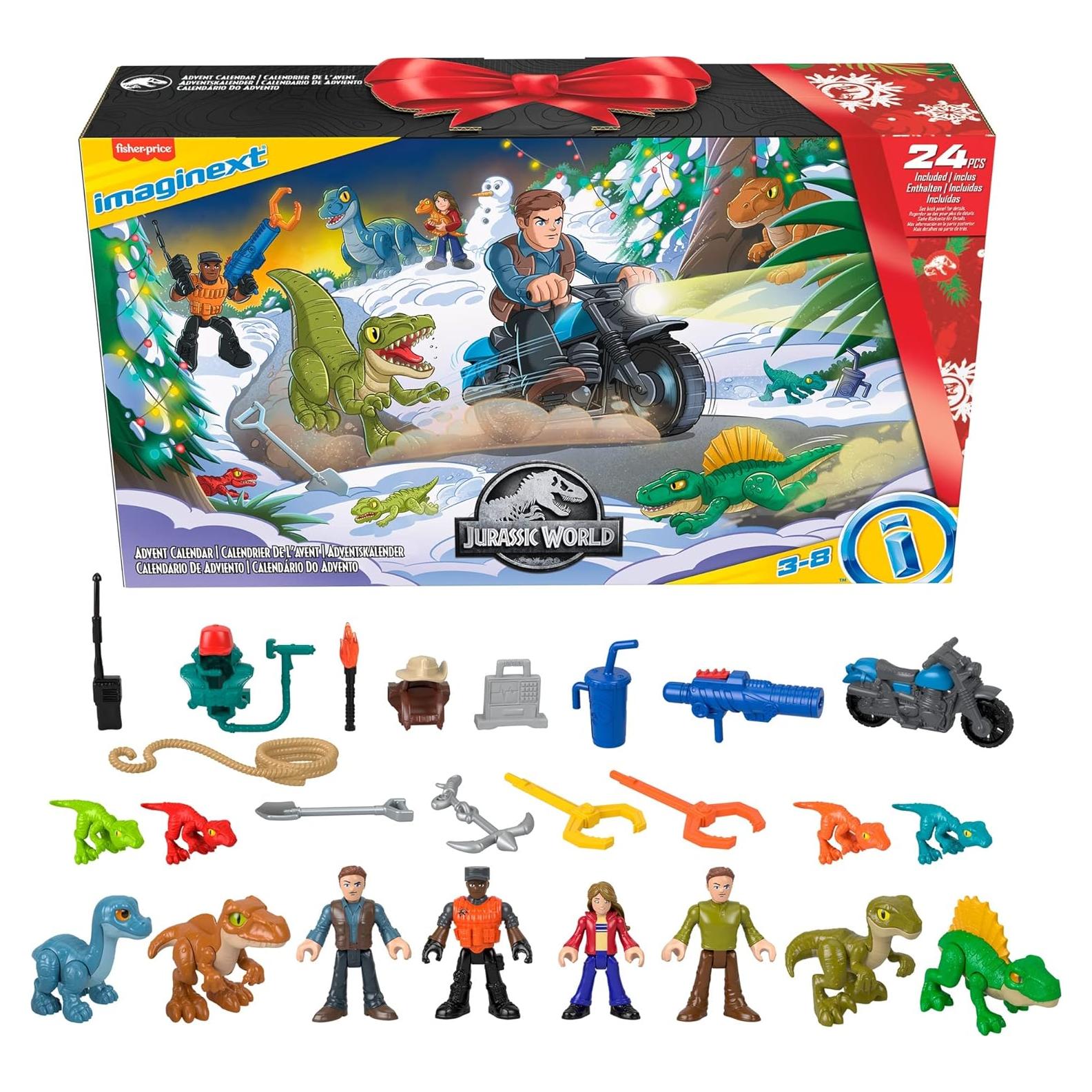 Calendario de Adviento Fisher-Price Jurassic World 25 Juguetes