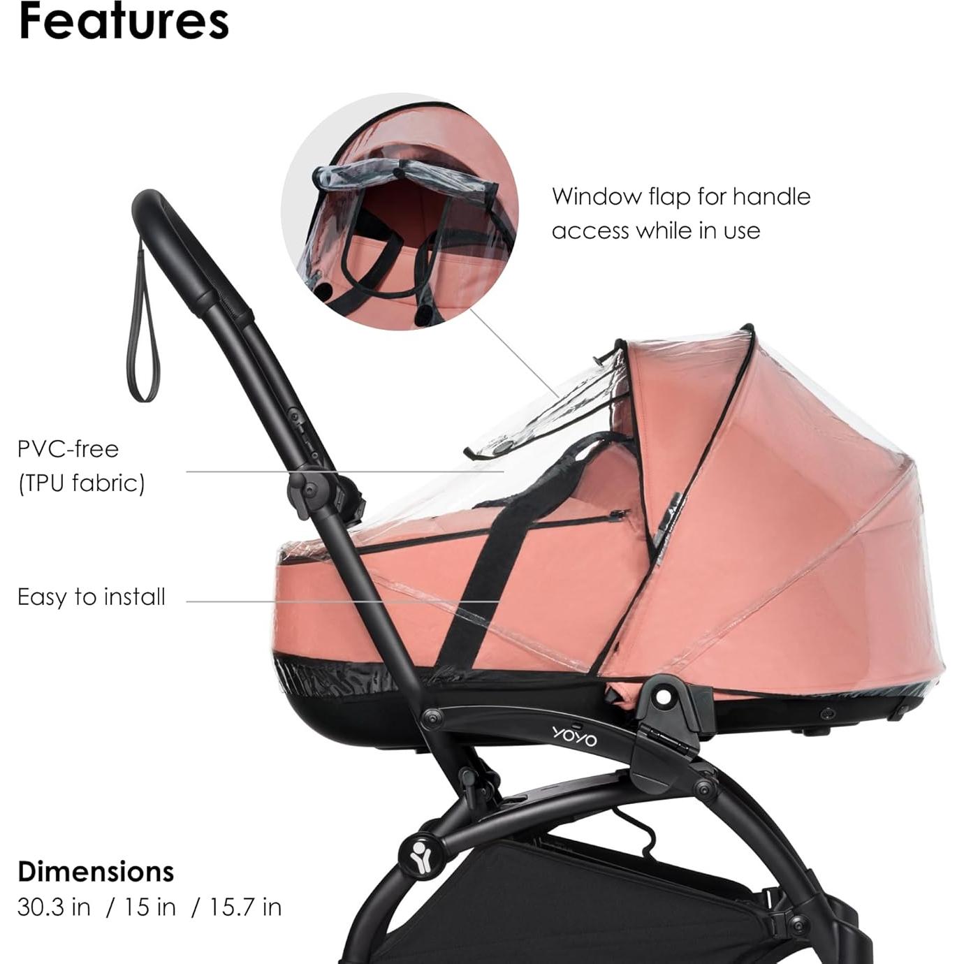 Cubierta de Lluvia Stokke BABYZEN YOYO para Cuna - Protección Efectiva
