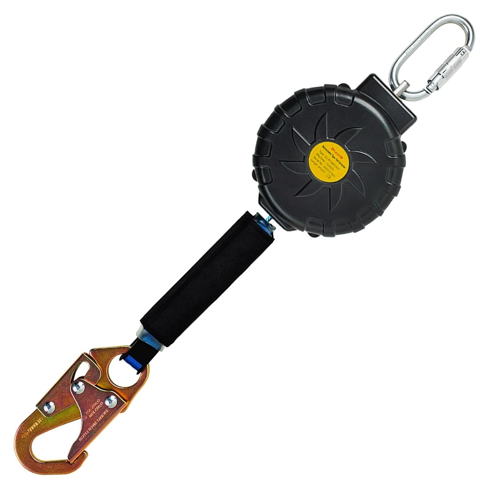 Línea de vida retráctil DIJJIG 6 pies con mosquetón de acero