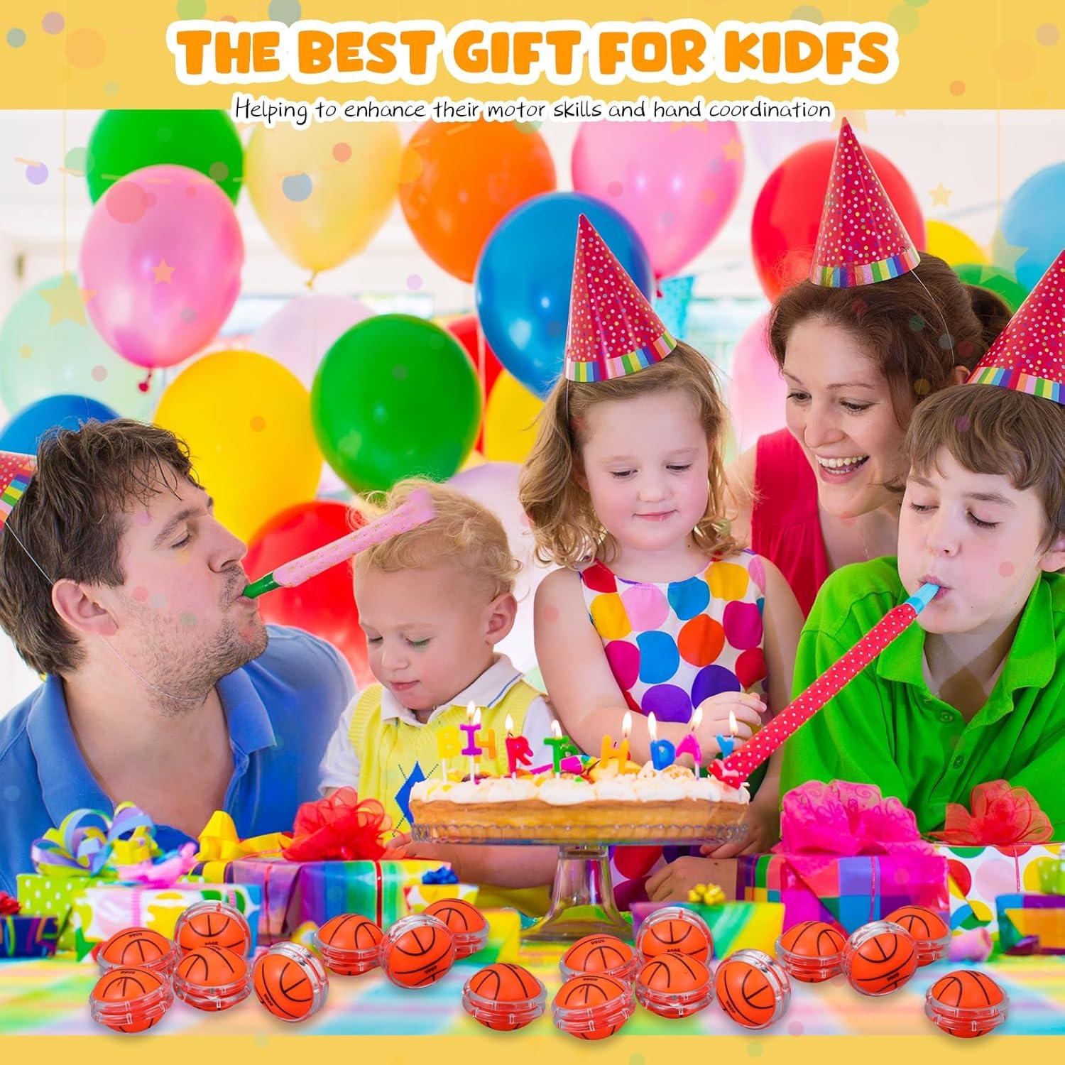 50 Yoyos de Baloncesto Liliful para Niños - Regalos de Cumpleaños