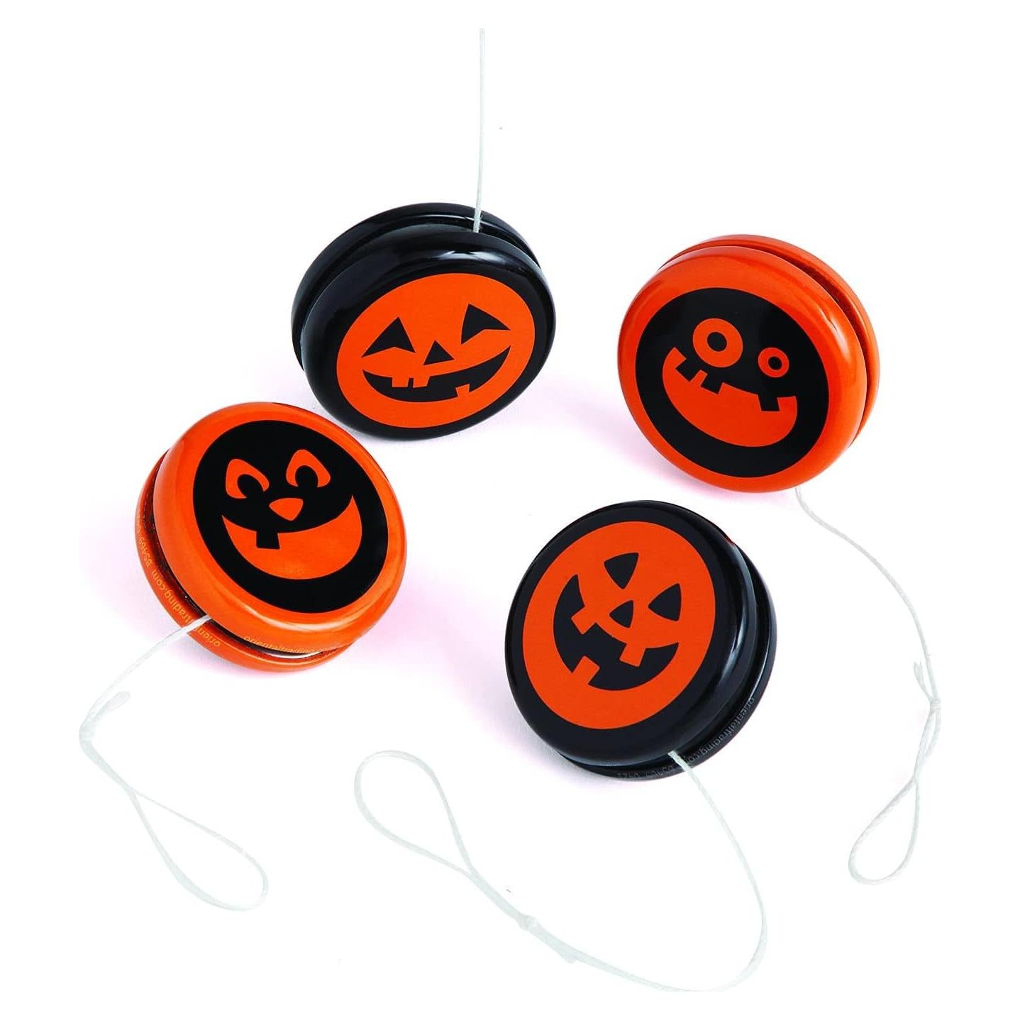 Yo-Yos de Metal Jack-O'-Lantern Spooky Spin Masters - 12 Piezas