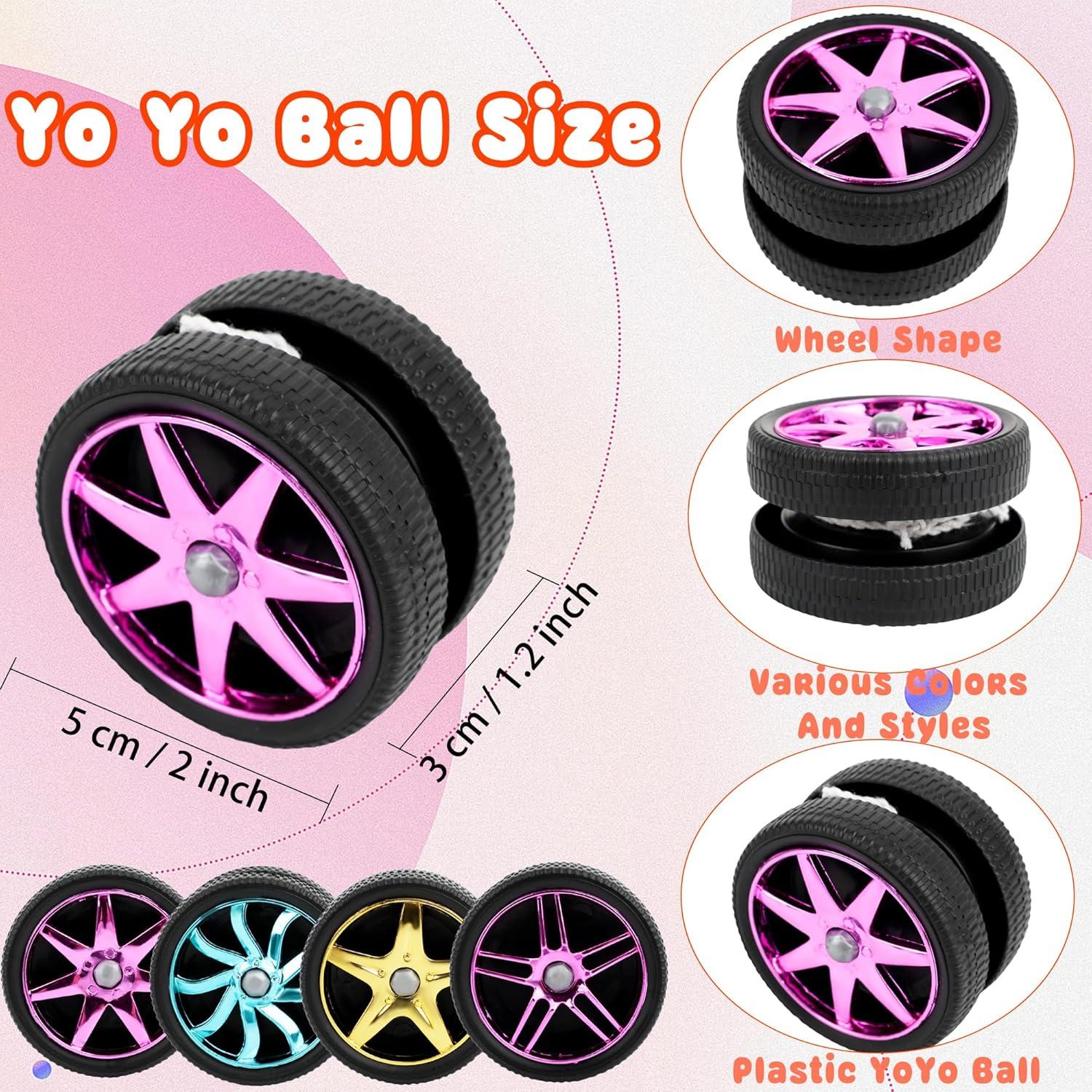 28 Yoyos de Plástico Octaday para Niños y Principiantes