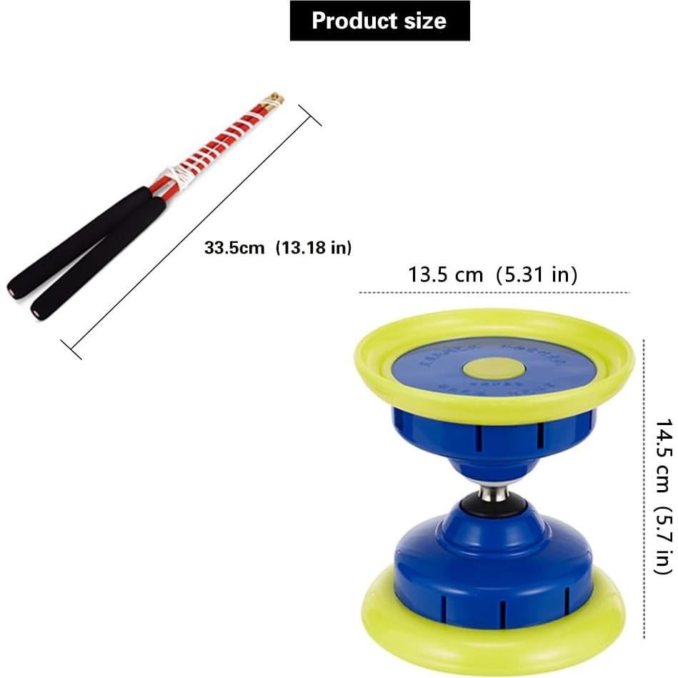 Diabolo Chino Erencook Azul con Sonido y Triple Rodamiento