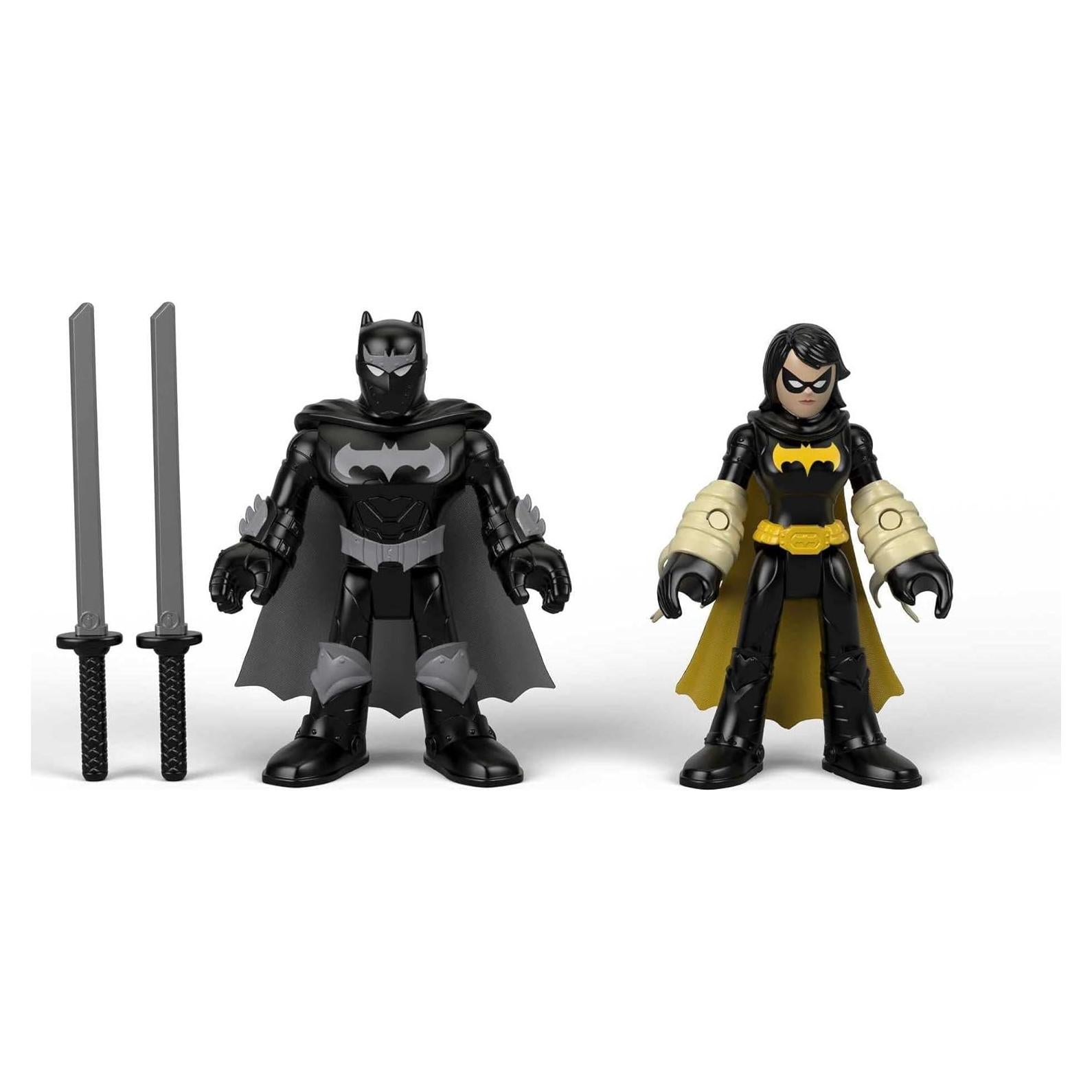 Figuras Imaginext DC Super Friends Batman Ninja y Murciélago Negro