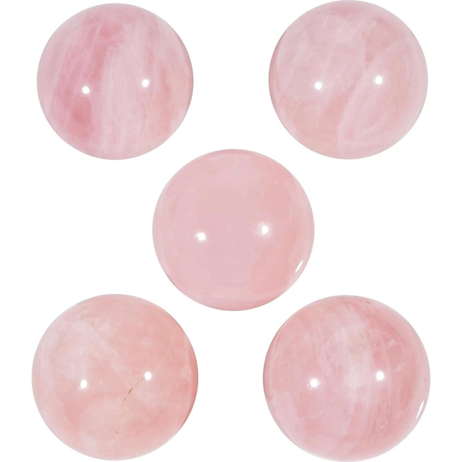 Bola de Cristal de Cuarzo Rosa 40 mm Loveliome con Soporte