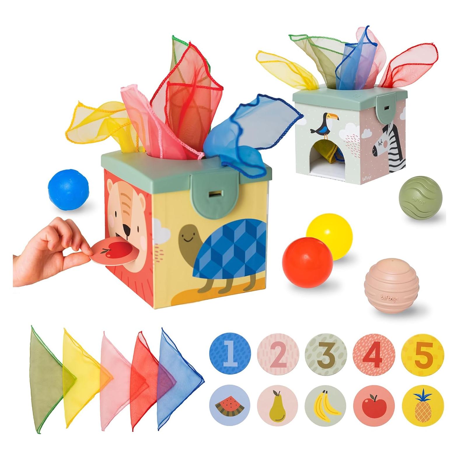 Caja de Tejidos Sensoriales Taf Toys para Bebés - Juguete Educativo