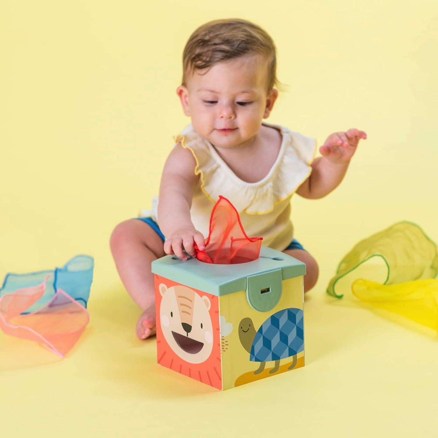 Caja de Tejidos Sensoriales Taf Toys para Bebés - Juguete Educativo